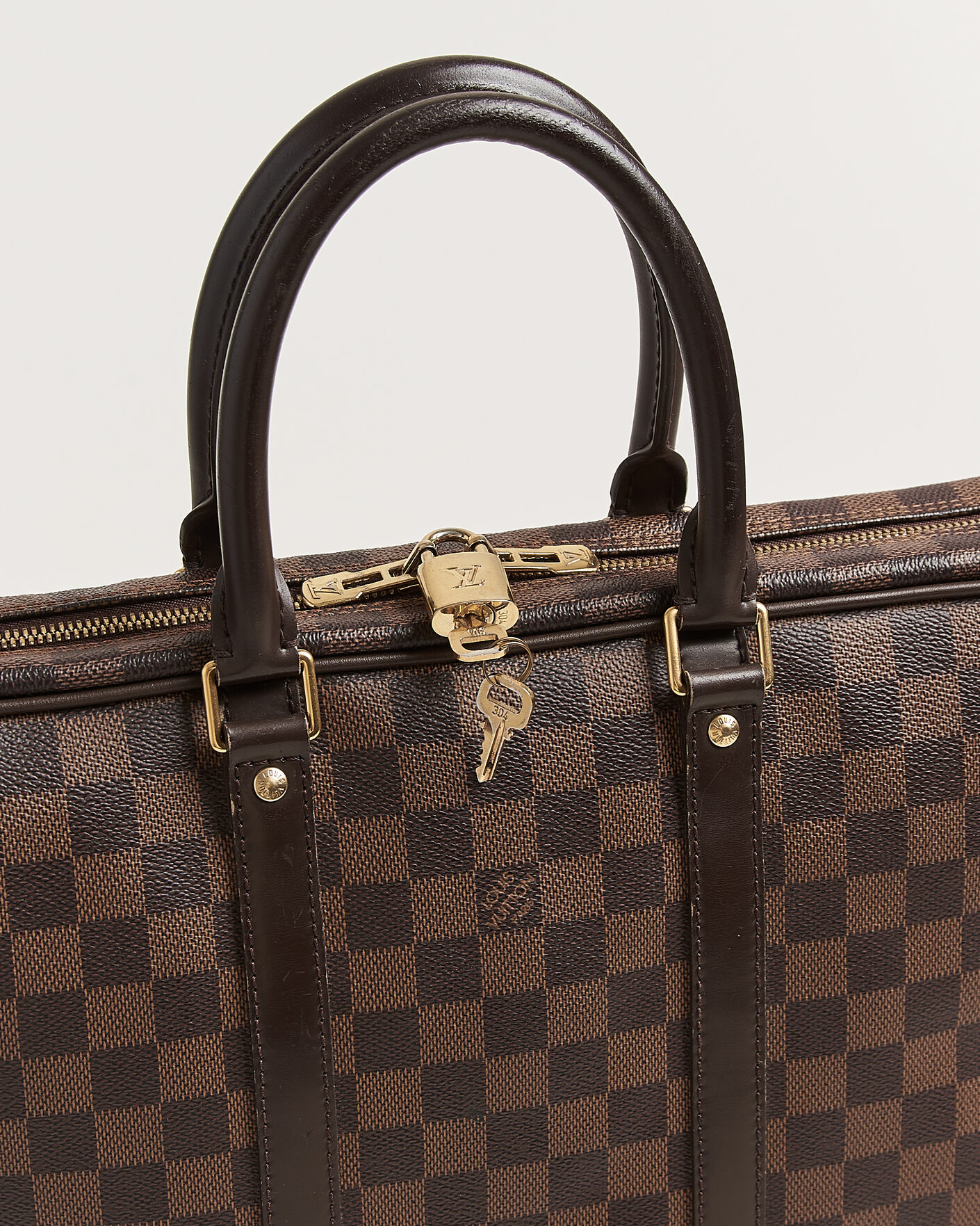 Uomini | Pre-Owned & Vintage Bags | Louis Vuitton Pre-Owned | Porte Documents Voyage Damier Ebene