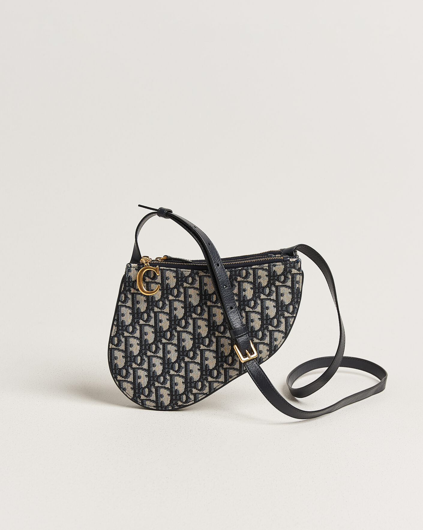 Uomini | Pre-Owned & Vintage Bags | Dior Pre-Owned | Saddle Oblique Rodeo Trio Pouch Blue