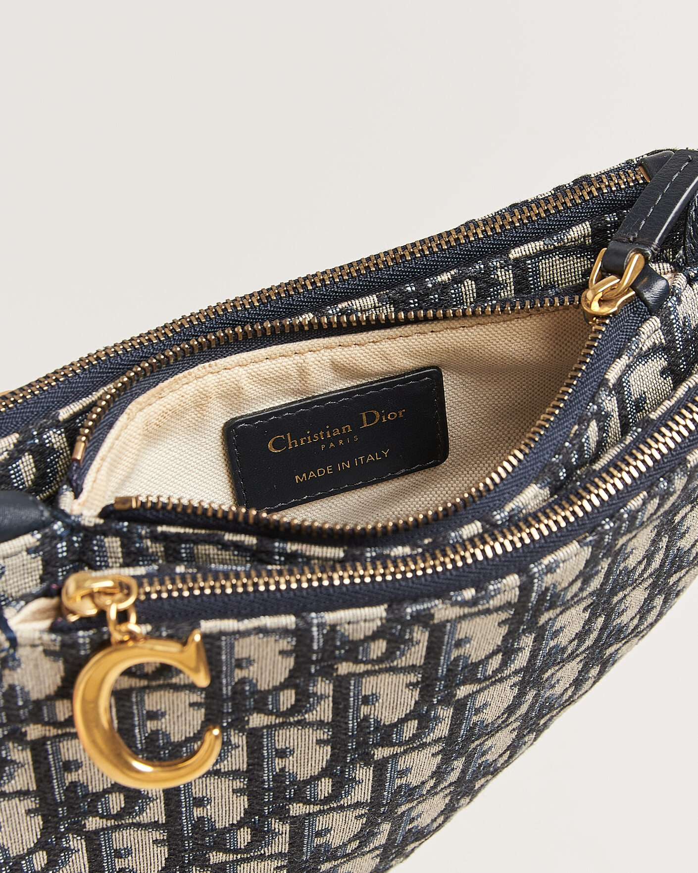 Uomini | Pre-Owned & Vintage Bags | Dior Pre-Owned | Saddle Oblique Rodeo Trio Pouch Blue