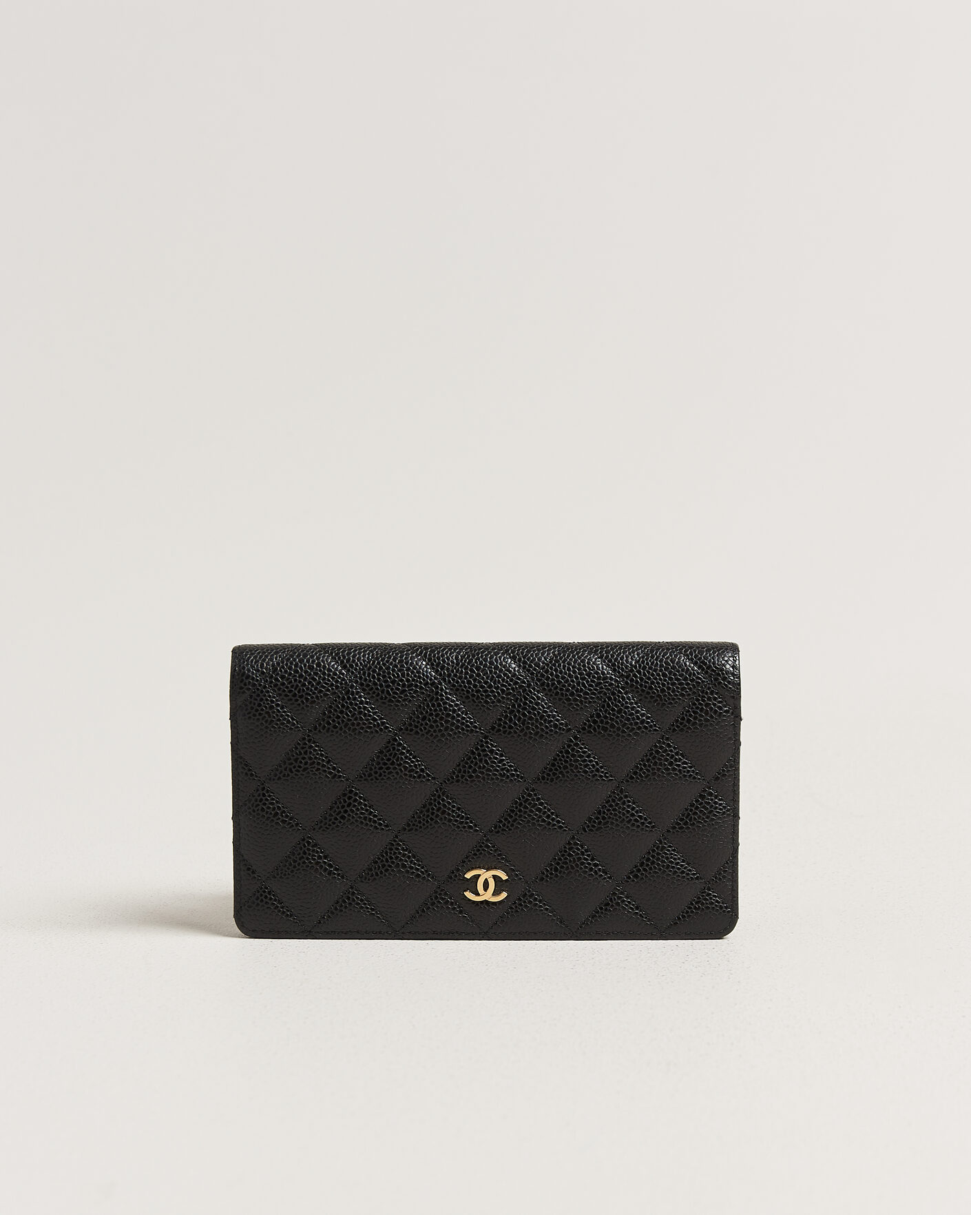Uomini | Pre-Owned & Vintage Bags | Chanel Pre-Owned | Classic Bifold Wallet Caviar Leather Black