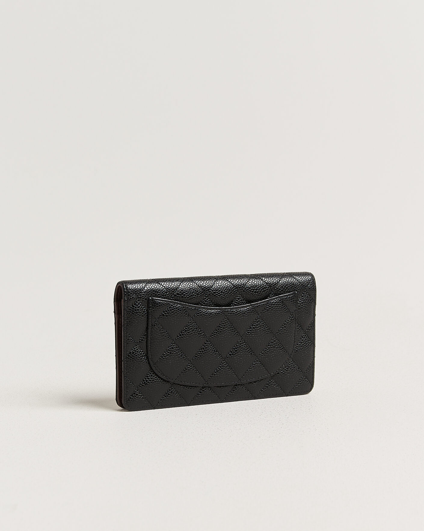 Uomini | Pre-Owned & Vintage Bags | Chanel Pre-Owned | Classic Bifold Wallet Caviar Leather Black