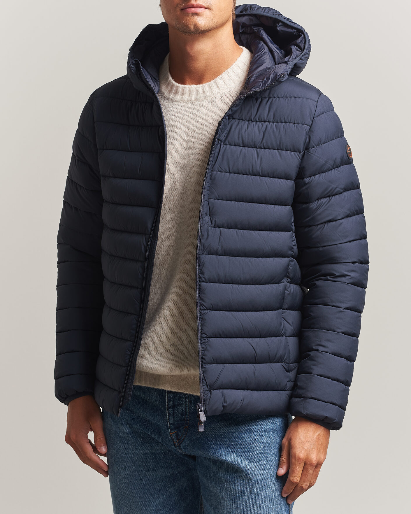 Uomini | Giacche | Save The Duck | Juncus Matt Lightweight Hood Jacket Blue Black