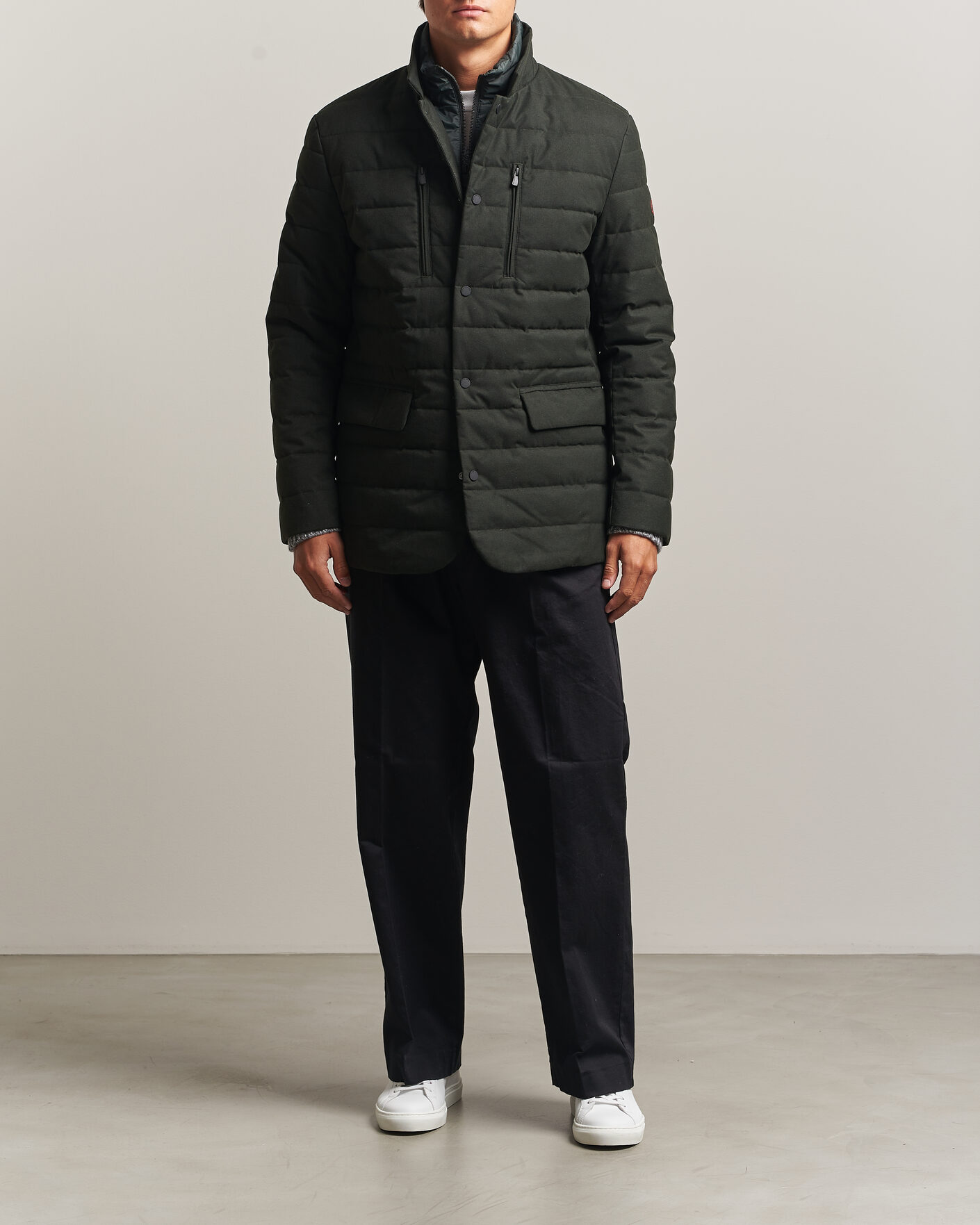 Uomini | Giacche | Save The Duck | Felipe Padded Flannel Jacket Green Black
