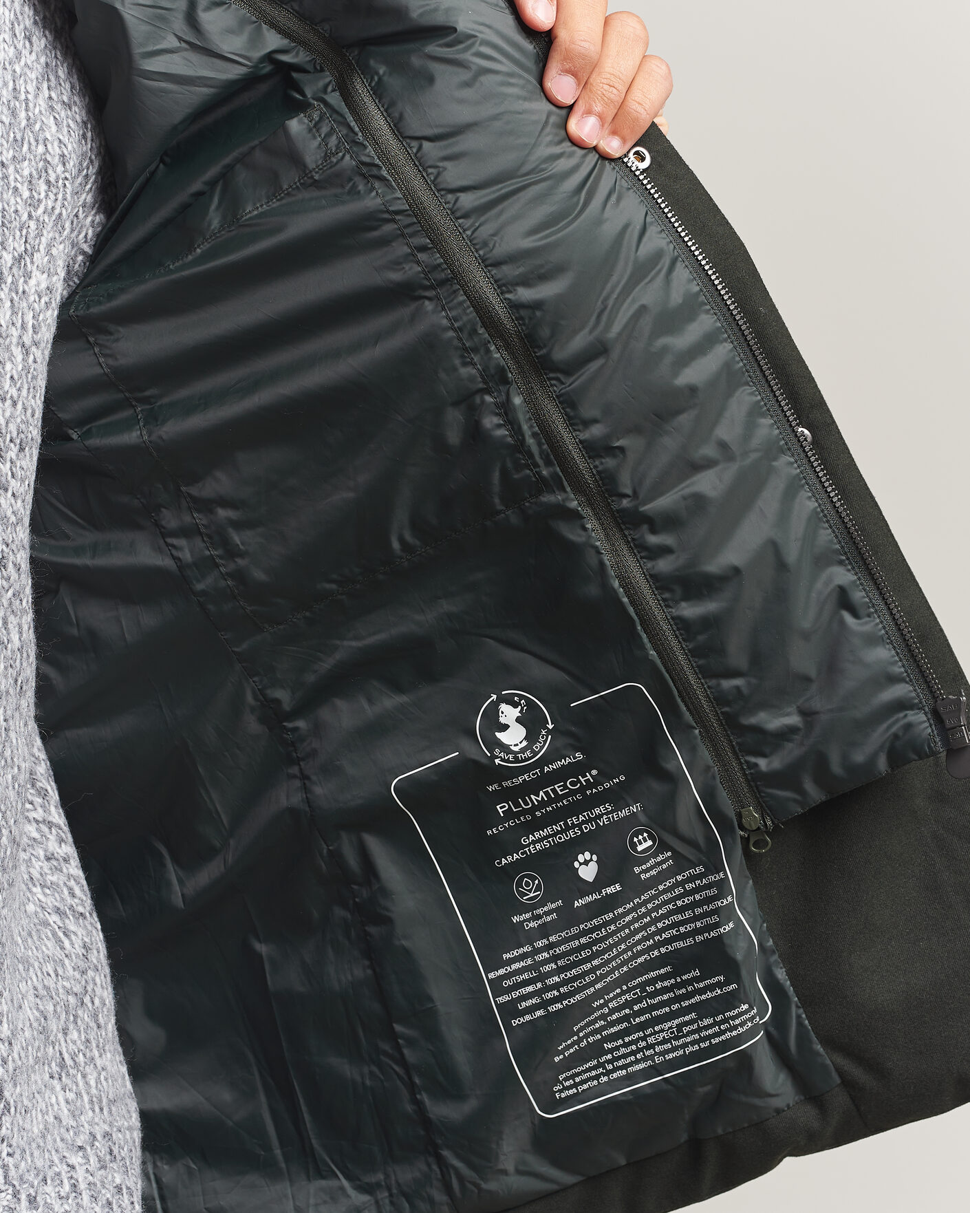 Uomini | Giacche | Save The Duck | Felipe Padded Flannel Jacket Green Black
