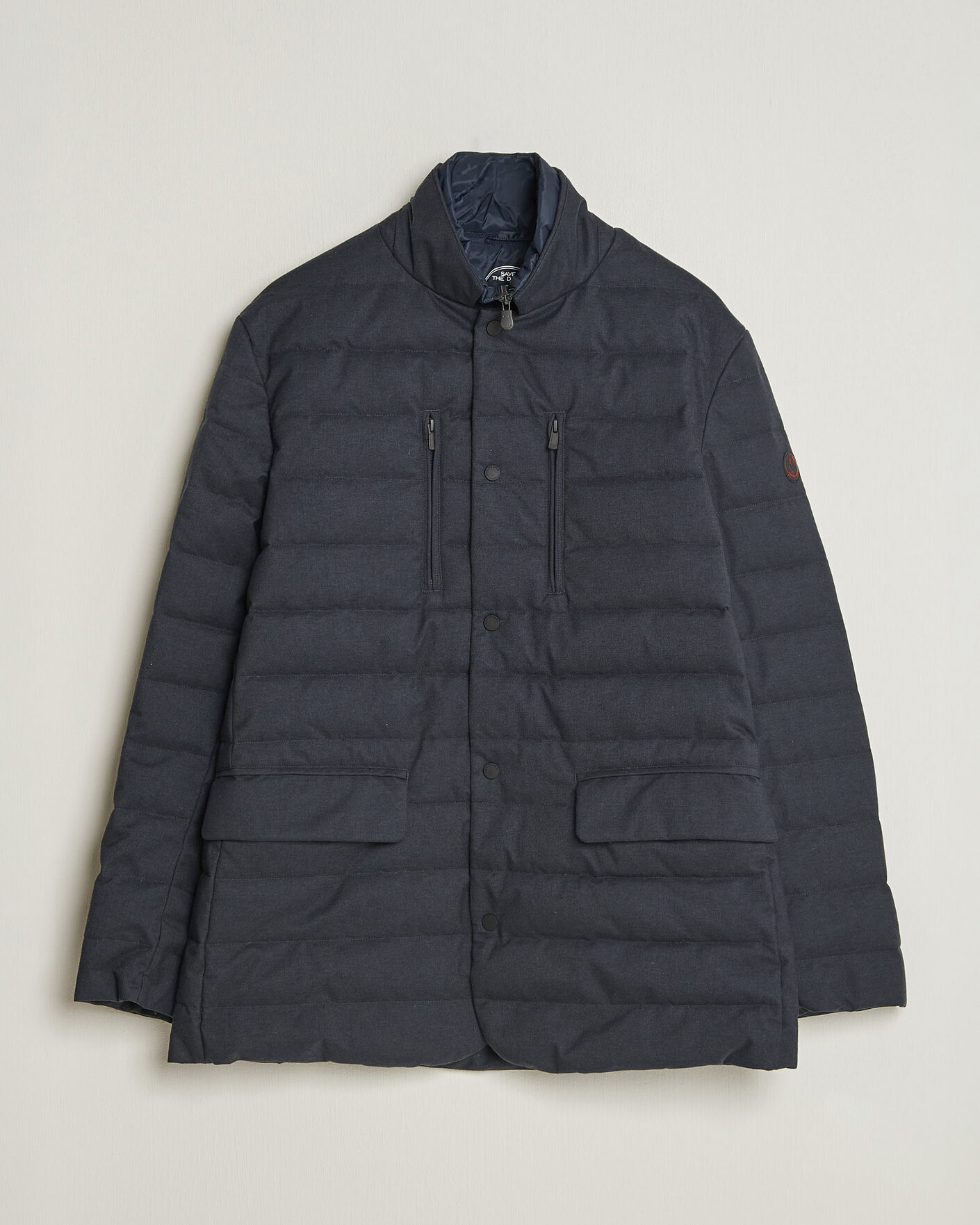 Uomini | Giacche | Save The Duck | Felipe Padded Flannel Jacket Navy Blue