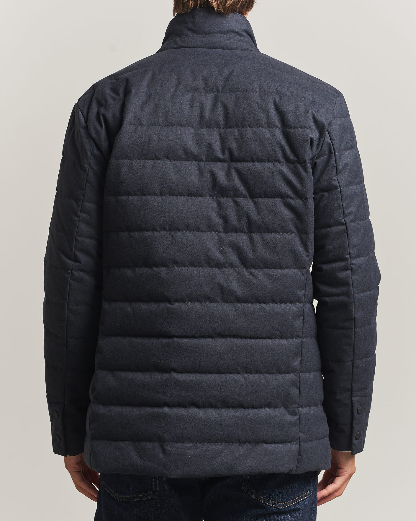 Uomini | Giacche | Save The Duck | Felipe Padded Flannel Jacket Navy Blue