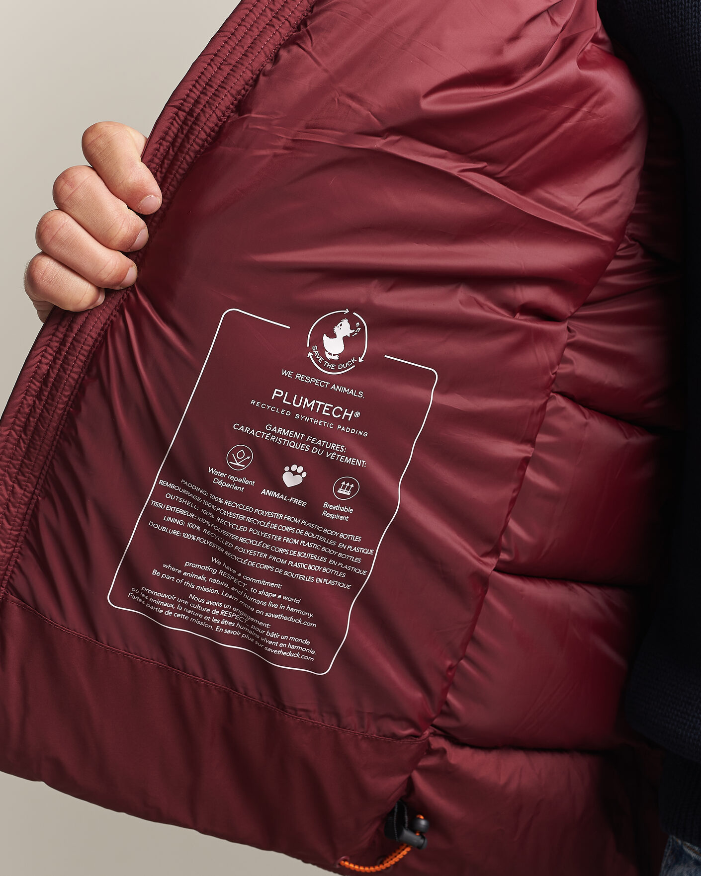 Uomini | Giacche | Save The Duck | Boris Matt Padded Puffer Wine Red