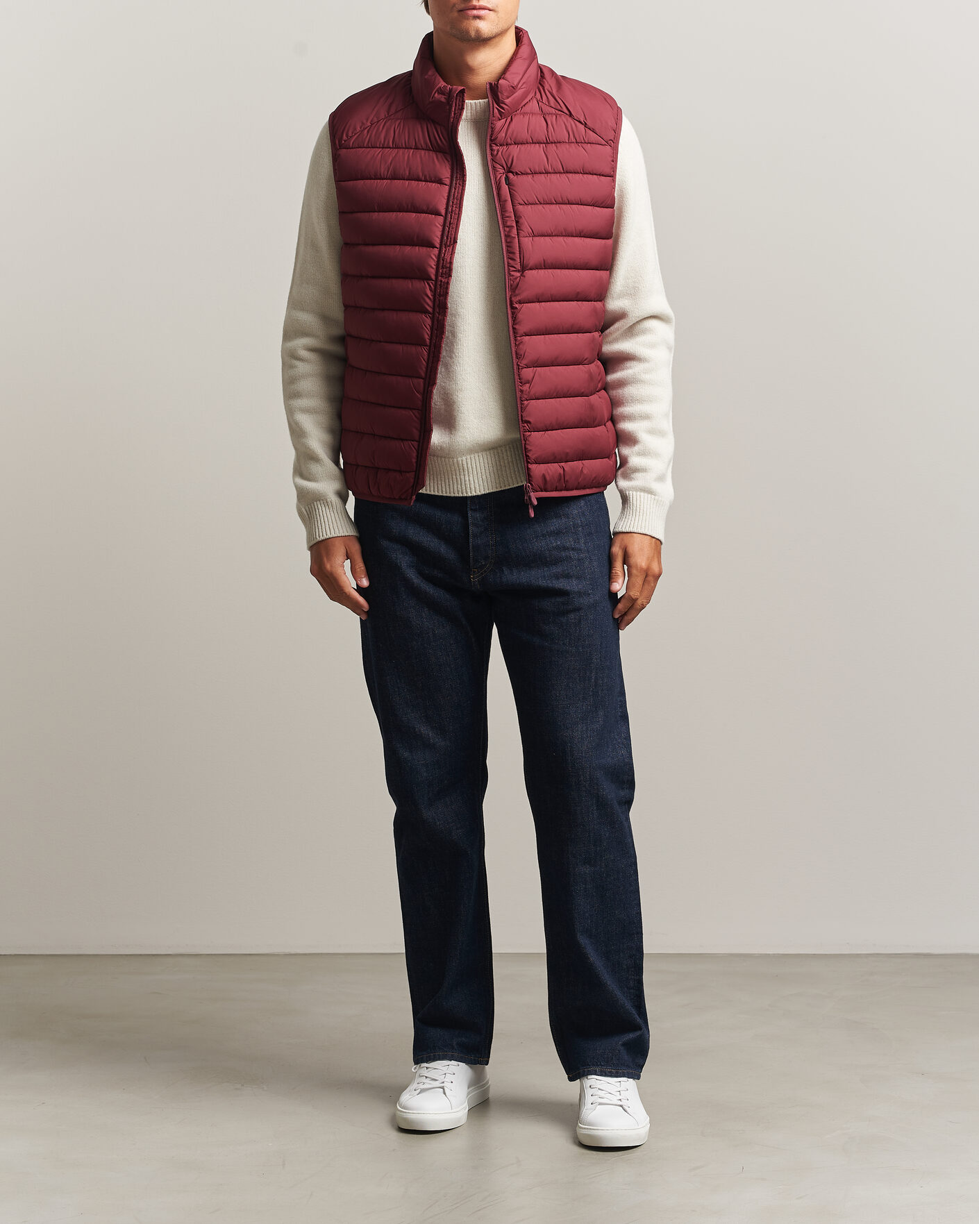 Uomini | Gilet | Save The Duck | Rhus Matt Lightweight Vest Wine Red