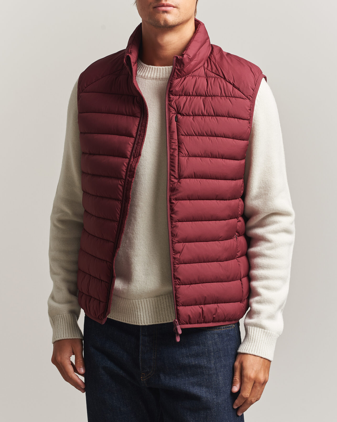 Uomini | Gilet | Save The Duck | Rhus Matt Lightweight Vest Wine Red