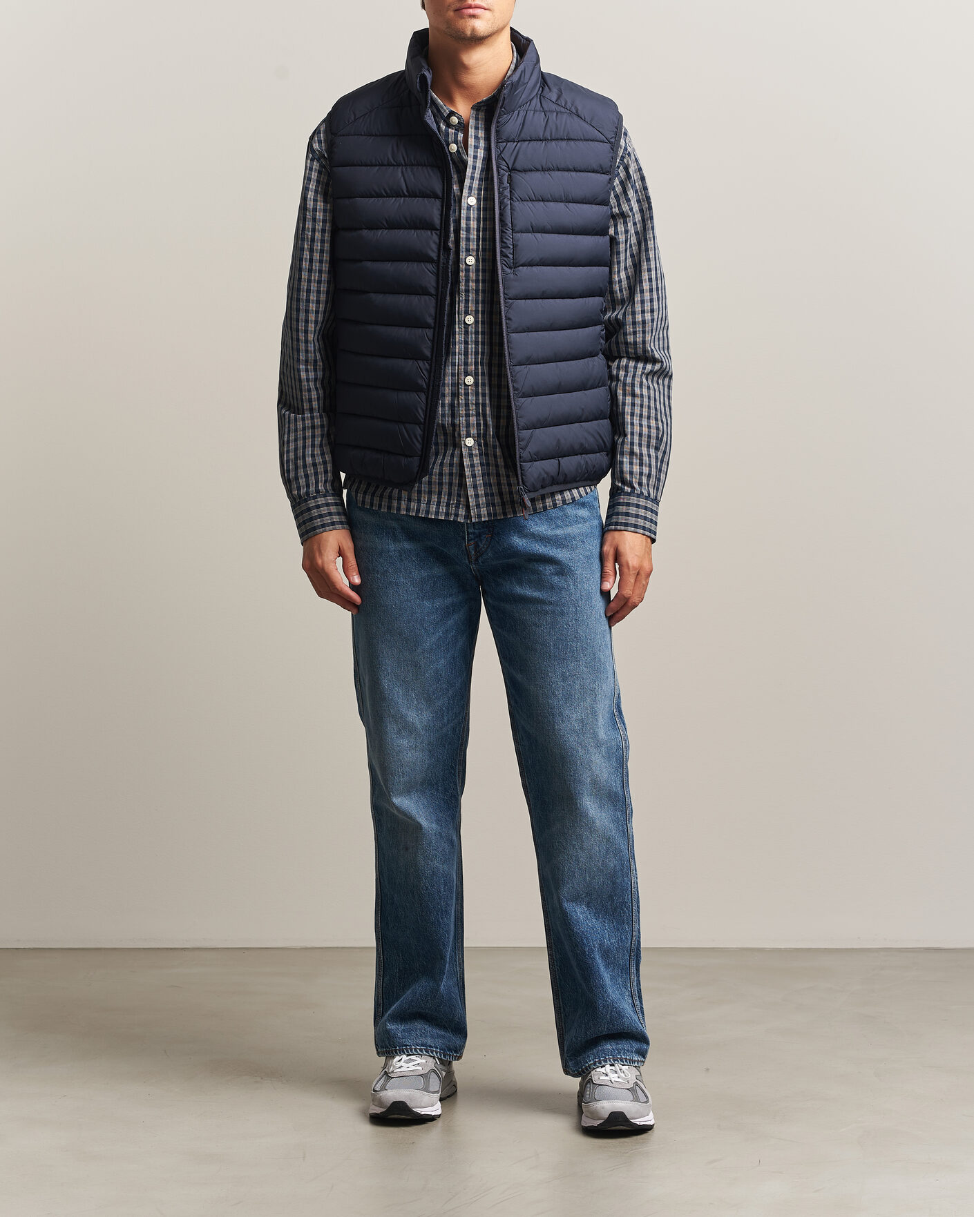 Uomini | Gilet | Save The Duck | Rhus Matt Lightweight Vest Blue Black