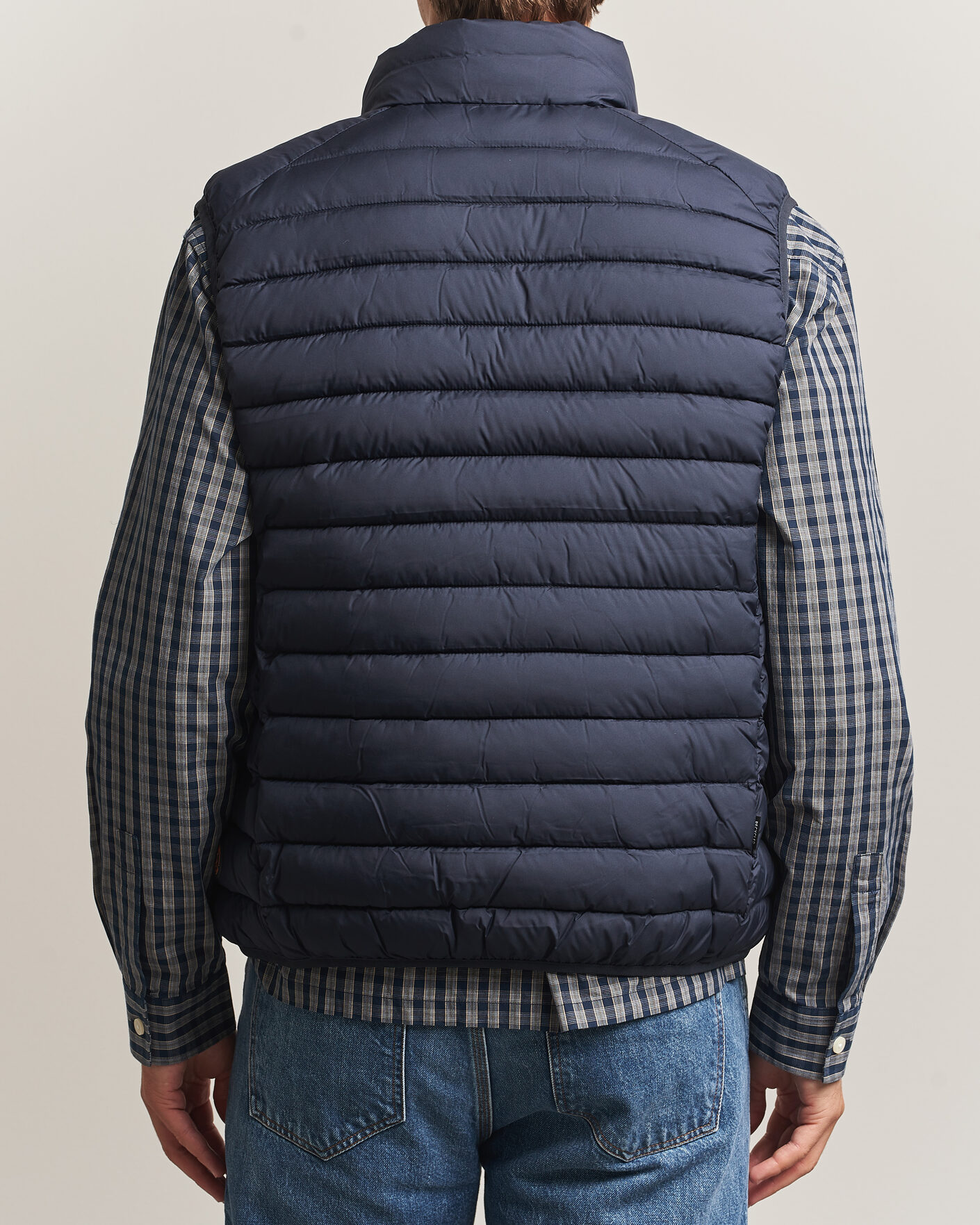 Uomini | Gilet | Save The Duck | Rhus Matt Lightweight Vest Blue Black