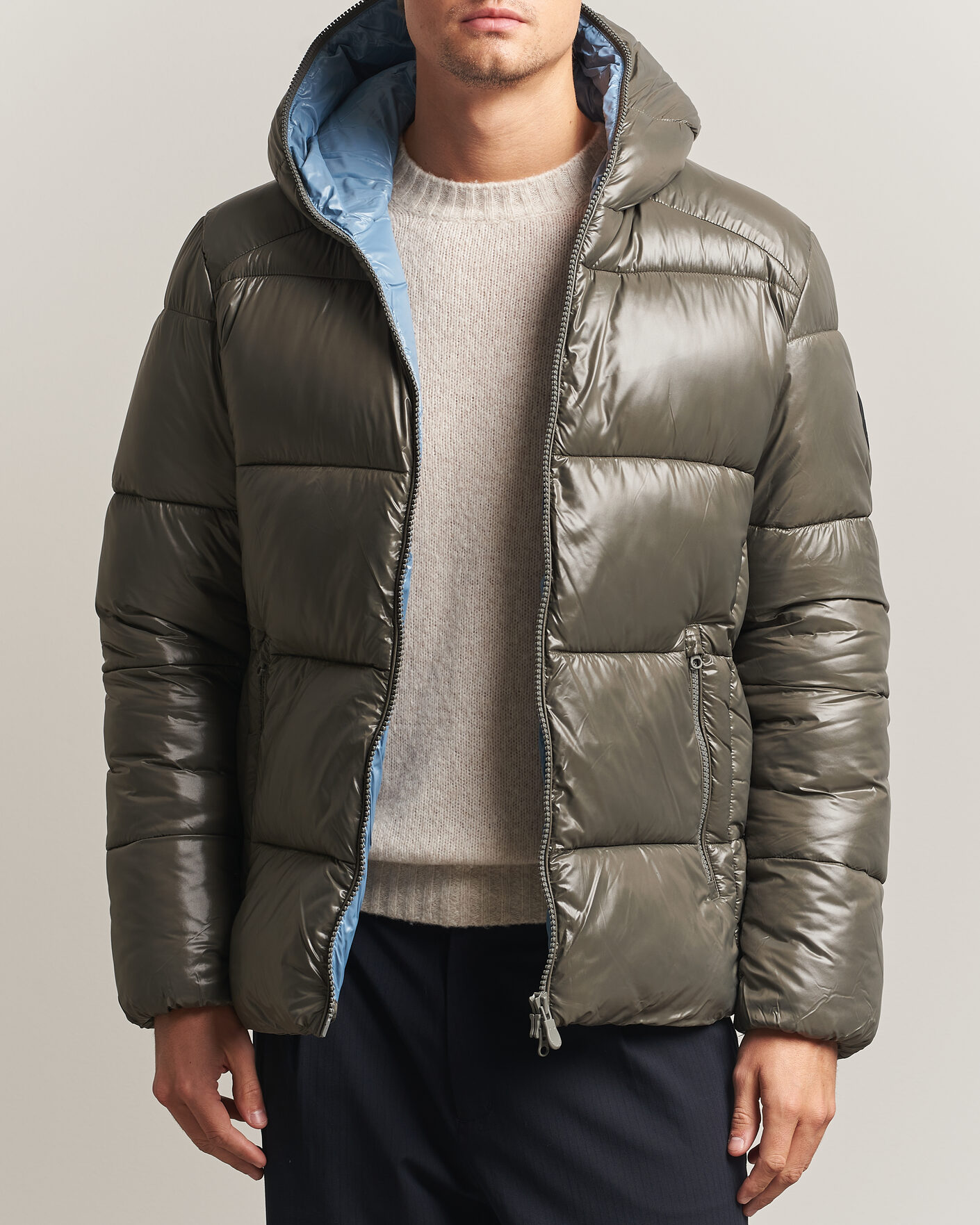 Uomini | Giacche | Save The Duck | Edgard Padded Puffer Gunmetal Grey