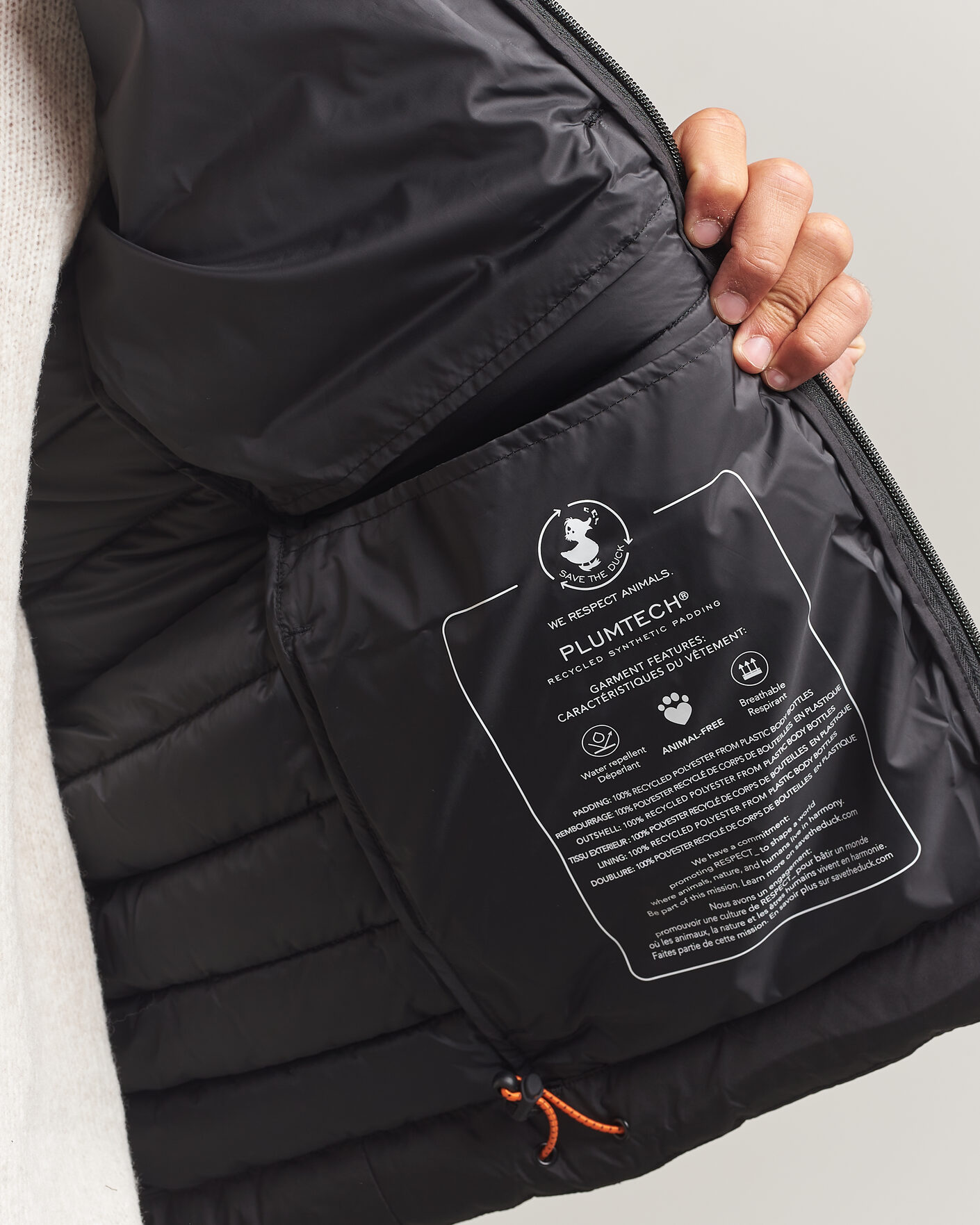 Uomini | Giacche | Save The Duck | Juncus Matt Lightweight Hood Jacket Black