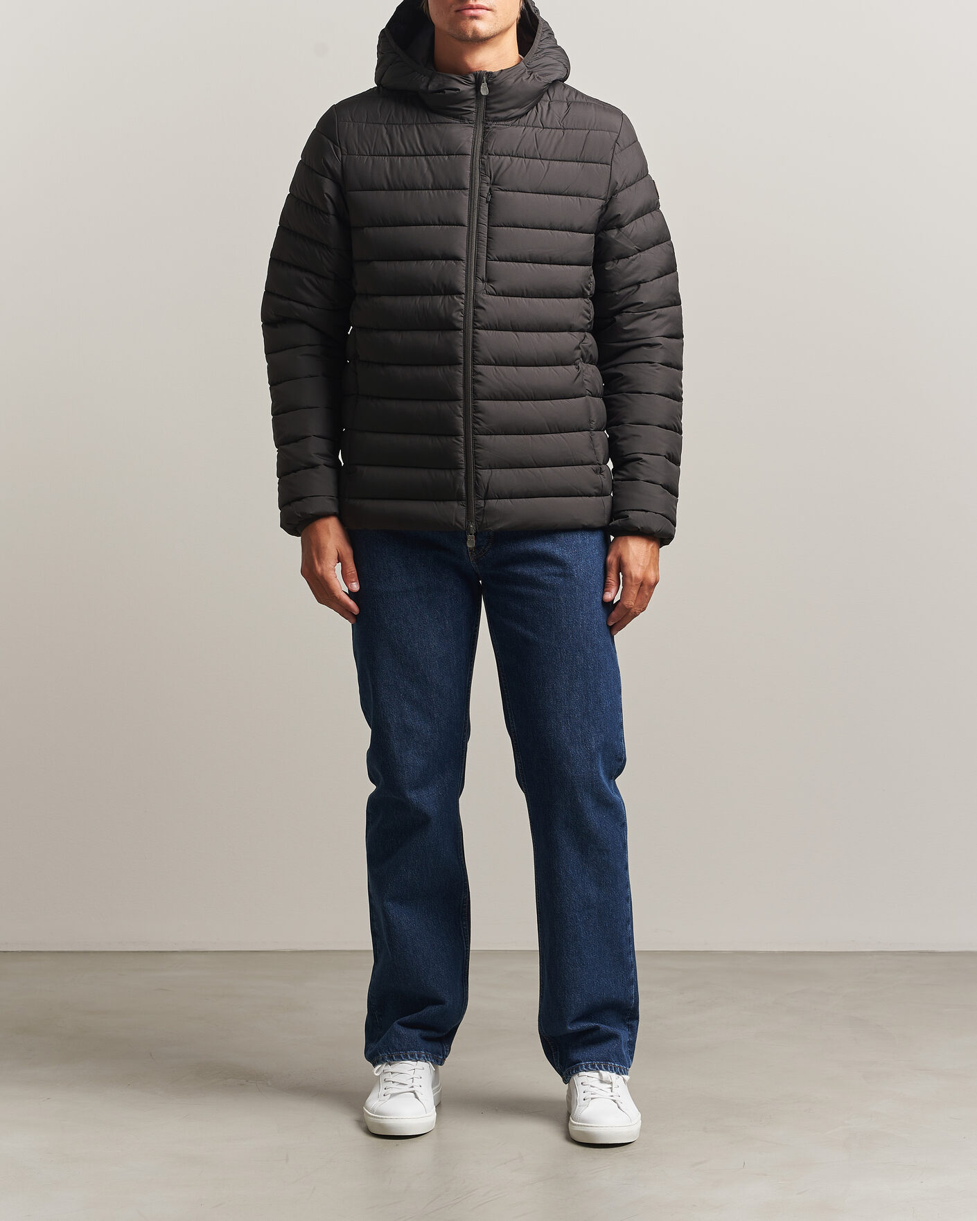Uomini | Giacche | Save The Duck | Juncus Matt Lightweight Hood Jacket Brown Black