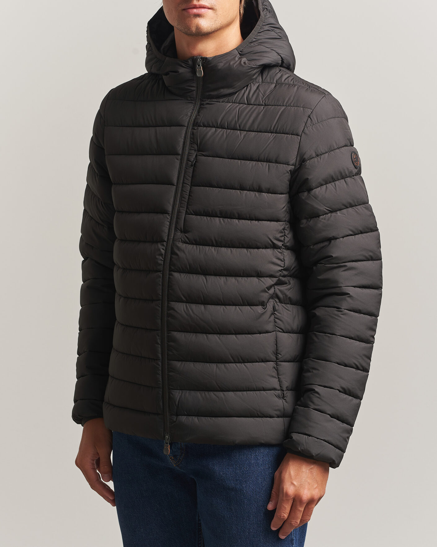 Uomini | Giacche | Save The Duck | Juncus Matt Lightweight Hood Jacket Brown Black