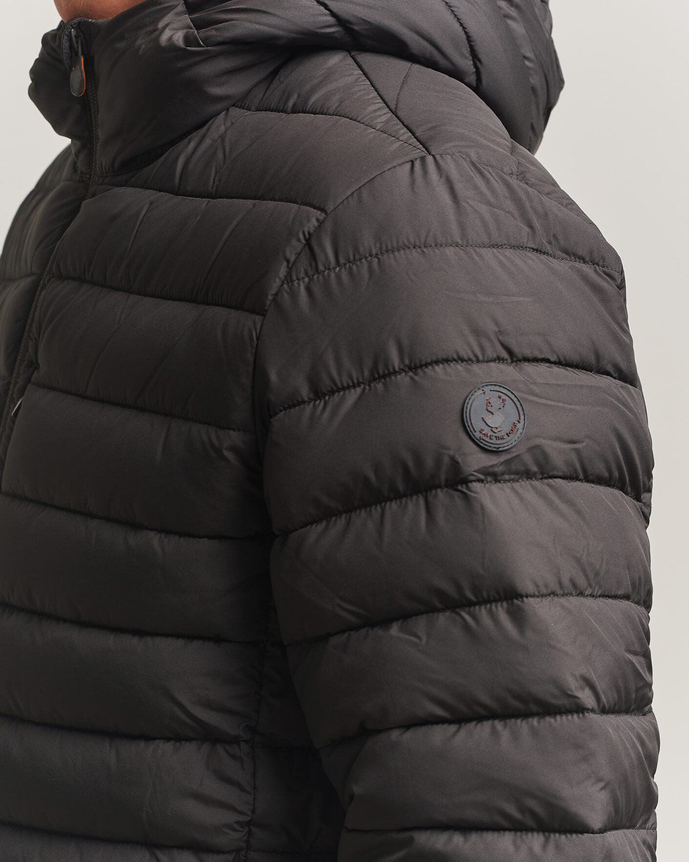 Uomini | Giacche | Save The Duck | Juncus Matt Lightweight Hood Jacket Brown Black