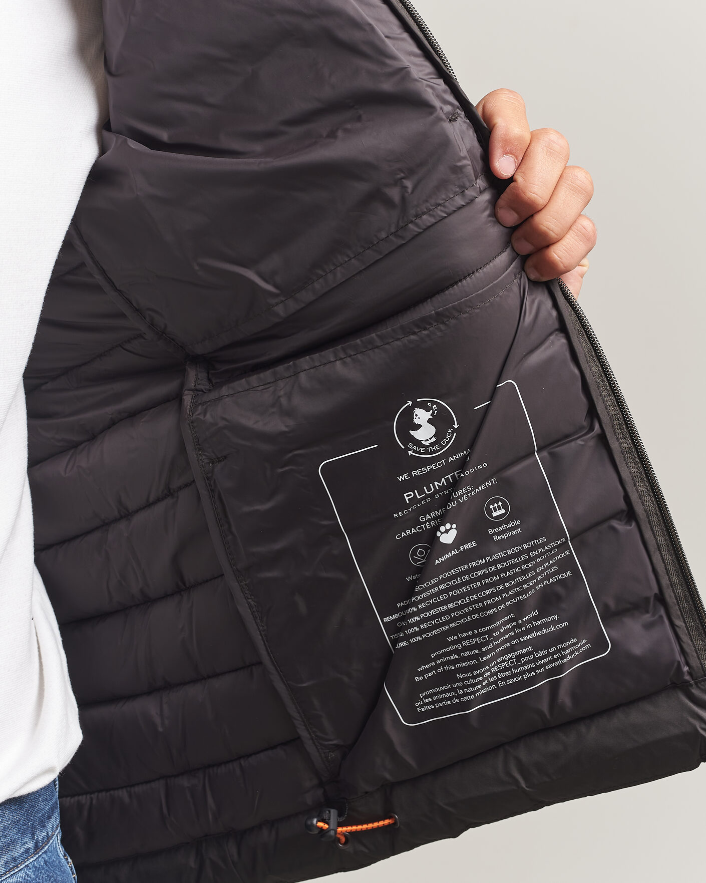 Uomini | Giacche | Save The Duck | Juncus Matt Lightweight Hood Jacket Brown Black