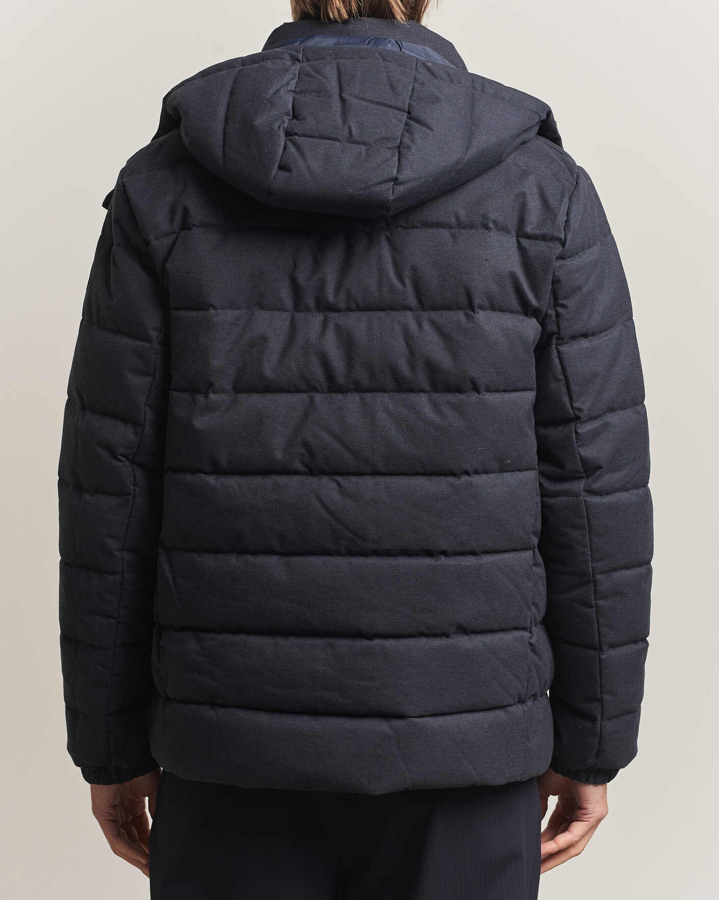 Uomini | Giacche | Save The Duck | Constantin Padded Flannel Jacket Navy Blue Melange