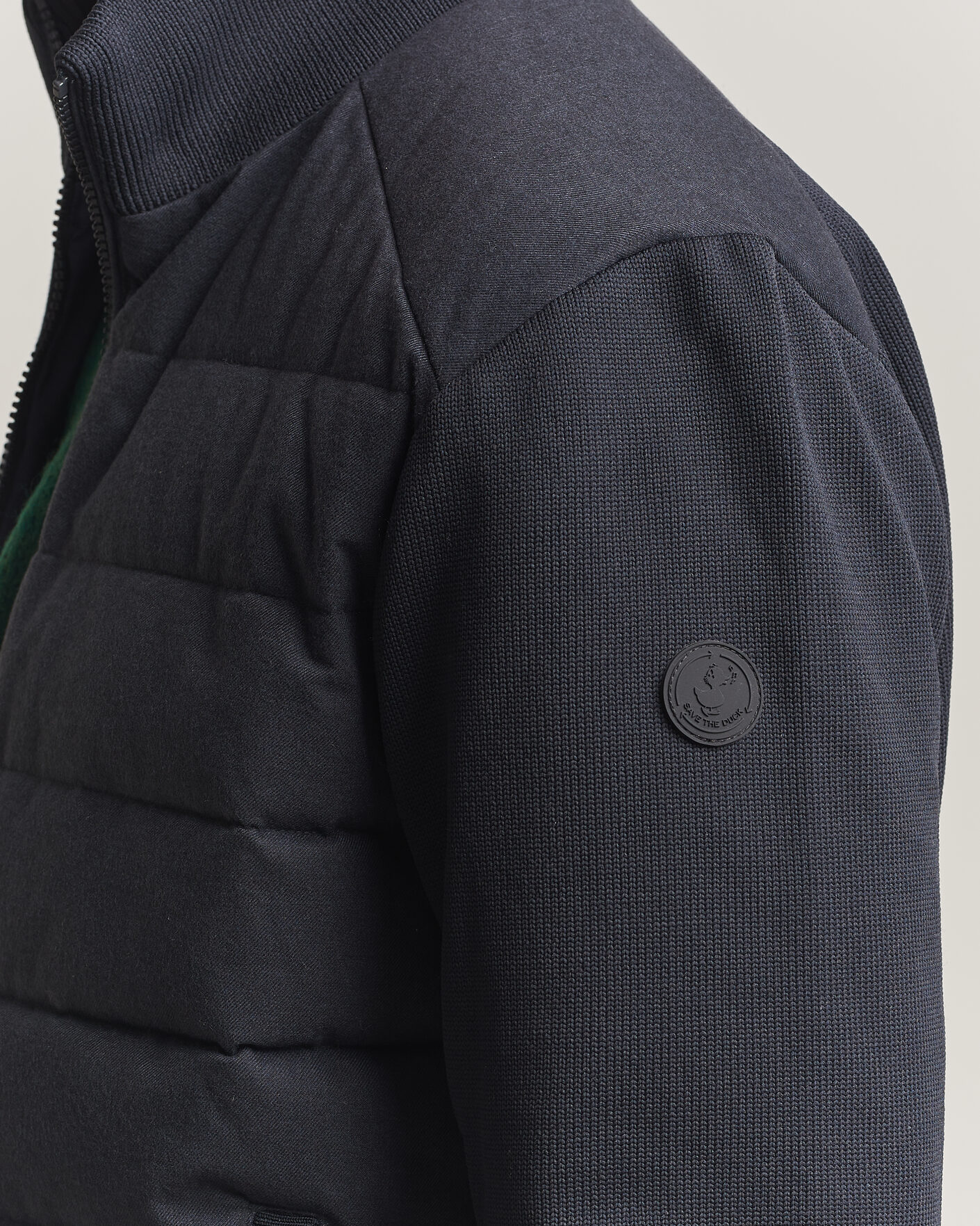 Uomini | Giacche | Save The Duck | Lasse Padded Hybrid Jacket Navy Blue Melange