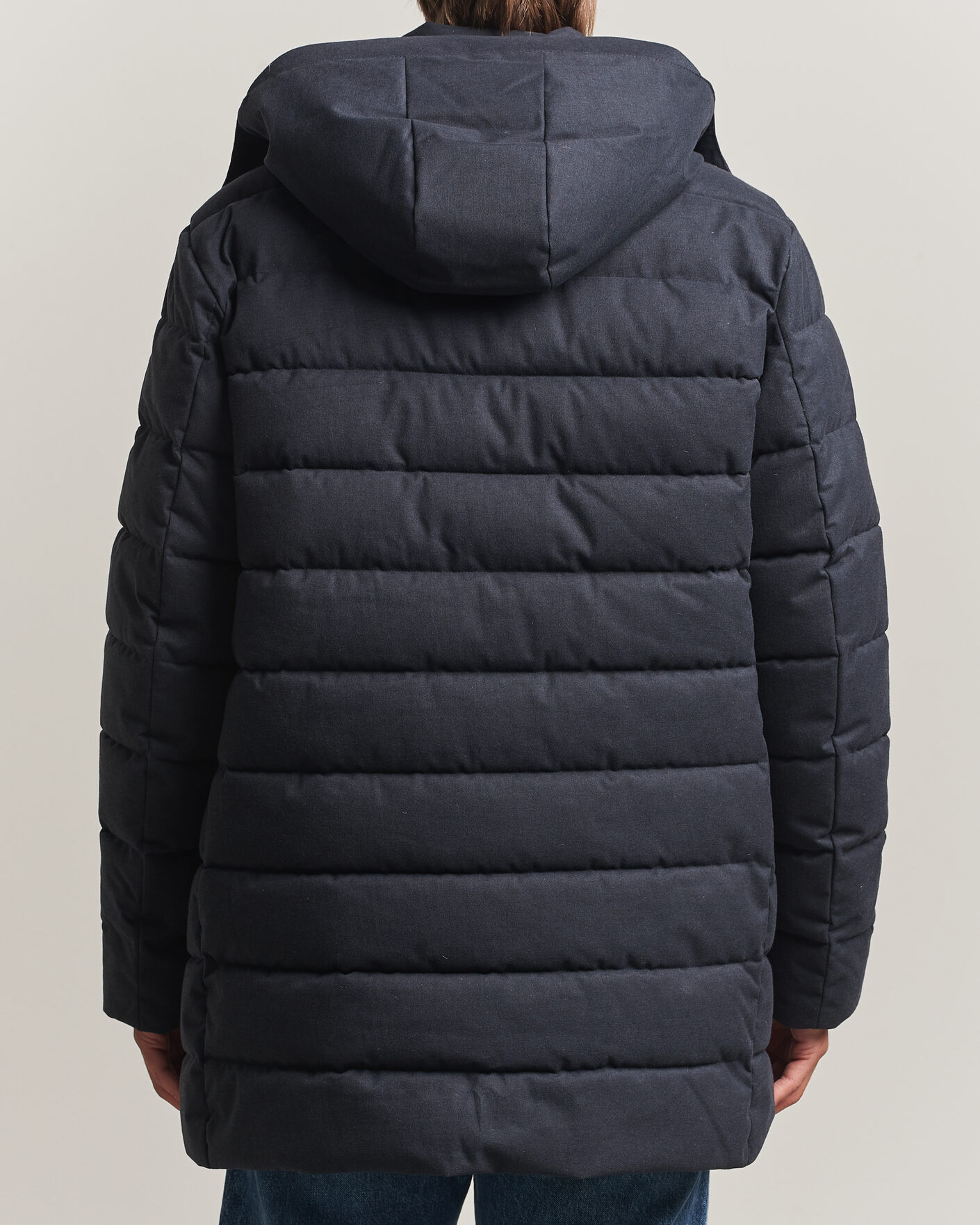 Uomini | Giacche | Save The Duck | Byrne Padded Flannel Coat Navy Blue Melange