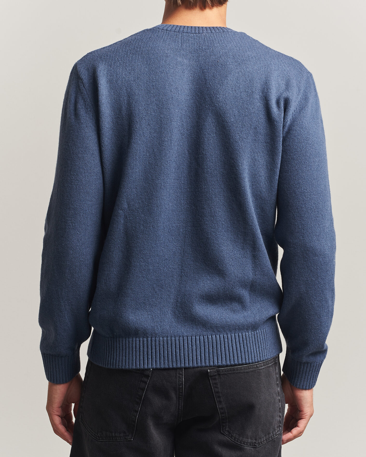 Uomini | Maglieria | Colorful Standard | Classic Merino Wool Crew Neck Petrol Blue