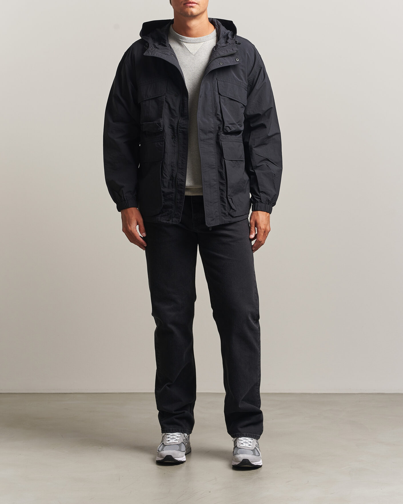 Uomini | Giacche | Snow Peak | Nylon Double Rip Jacket Black