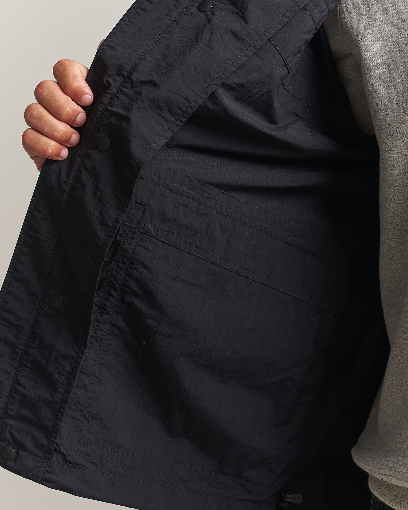 Uomini | Giacche | Snow Peak | Nylon Double Rip Jacket Black