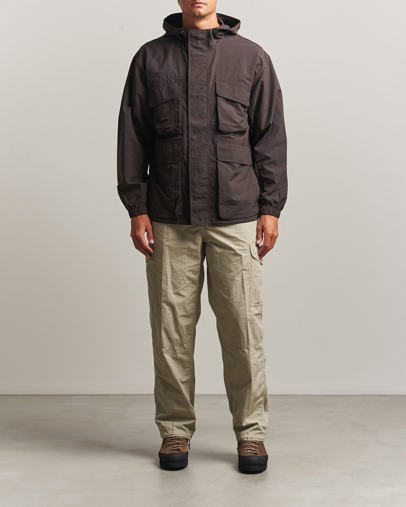 Uomini | Giacche | Snow Peak | Nylon Double Rip Jacket Dark Brown