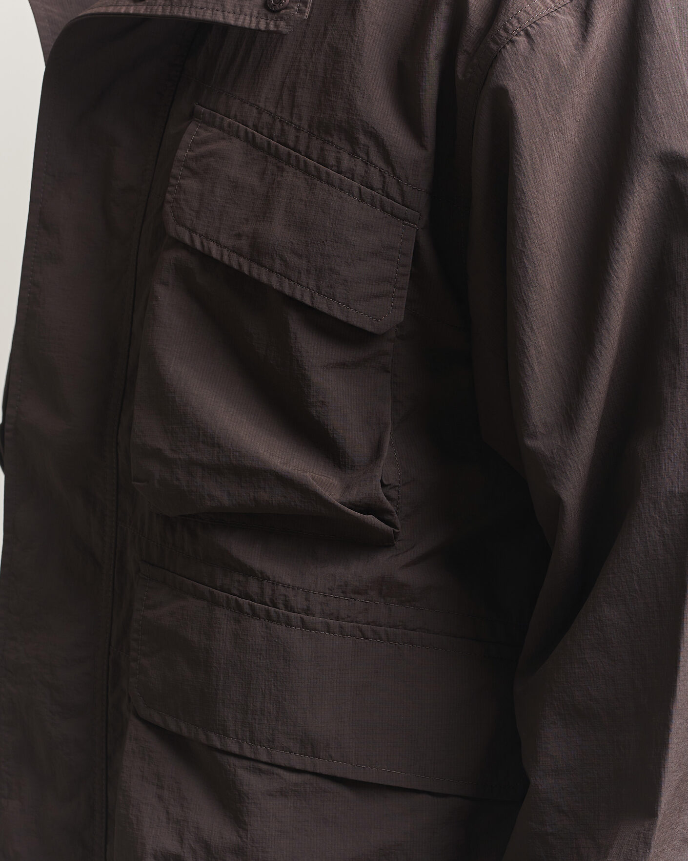 Uomini | Giacche | Snow Peak | Nylon Double Rip Jacket Dark Brown