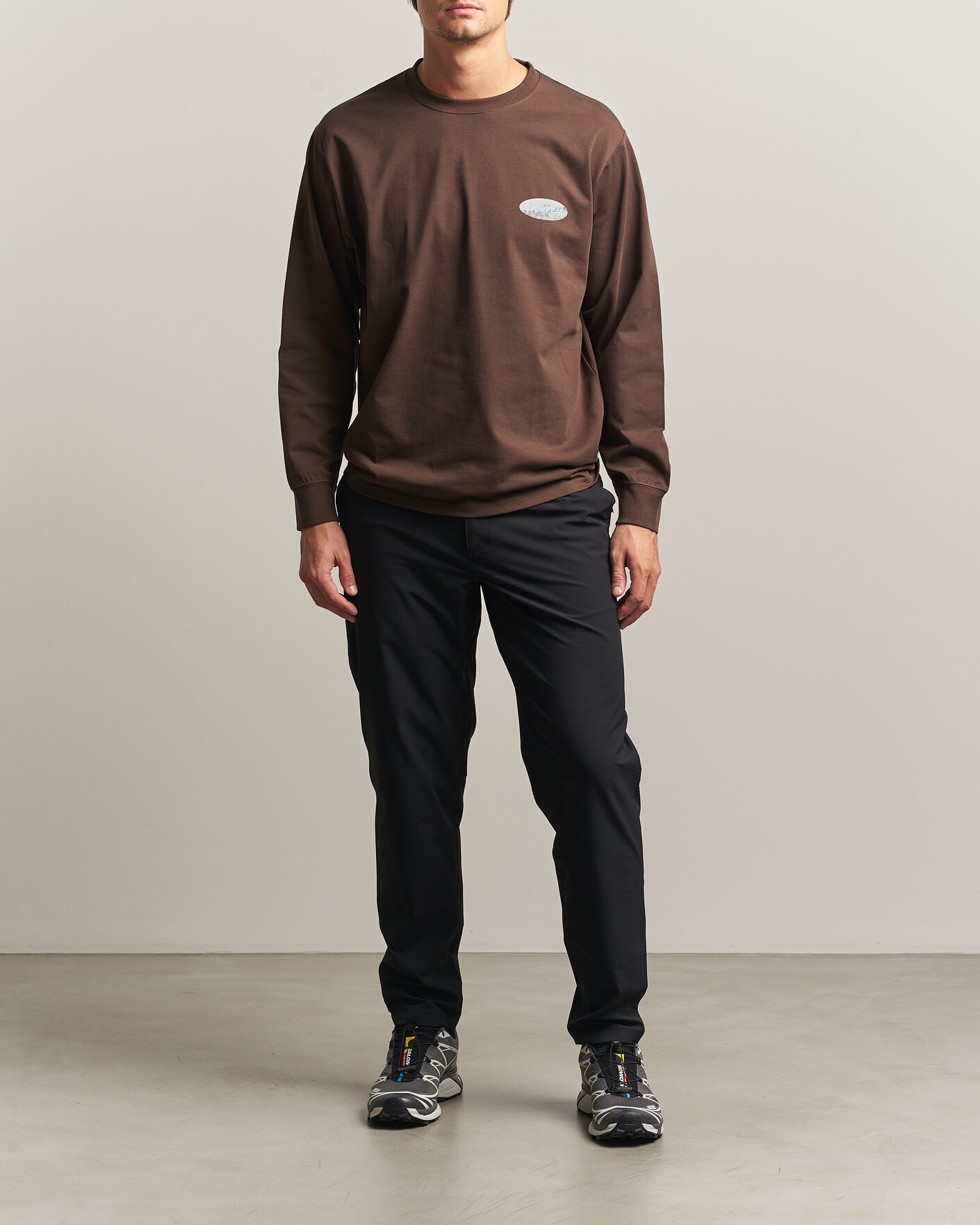 Uomini | T-shirt | Snow Peak | Campscape L/S T-Shirt Brown