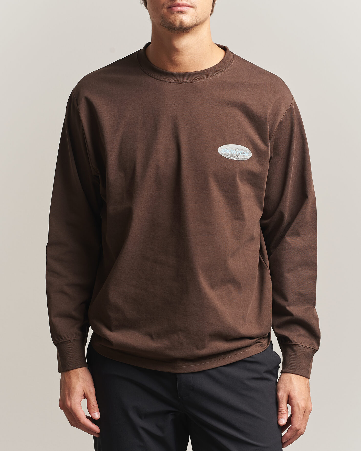 Uomini | T-shirt | Snow Peak | Campscape L/S T-Shirt Brown