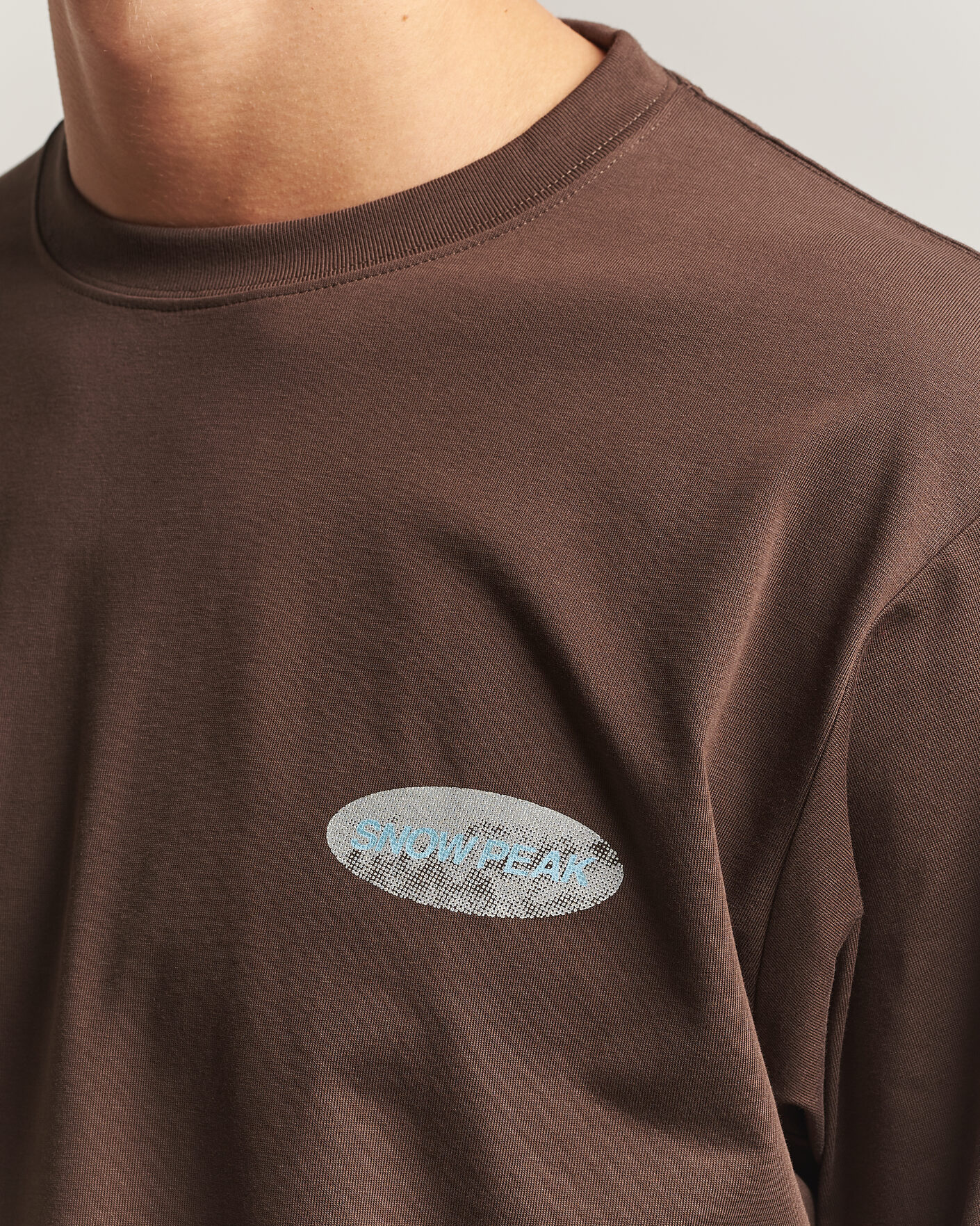 Uomini | T-shirt | Snow Peak | Campscape L/S T-Shirt Brown