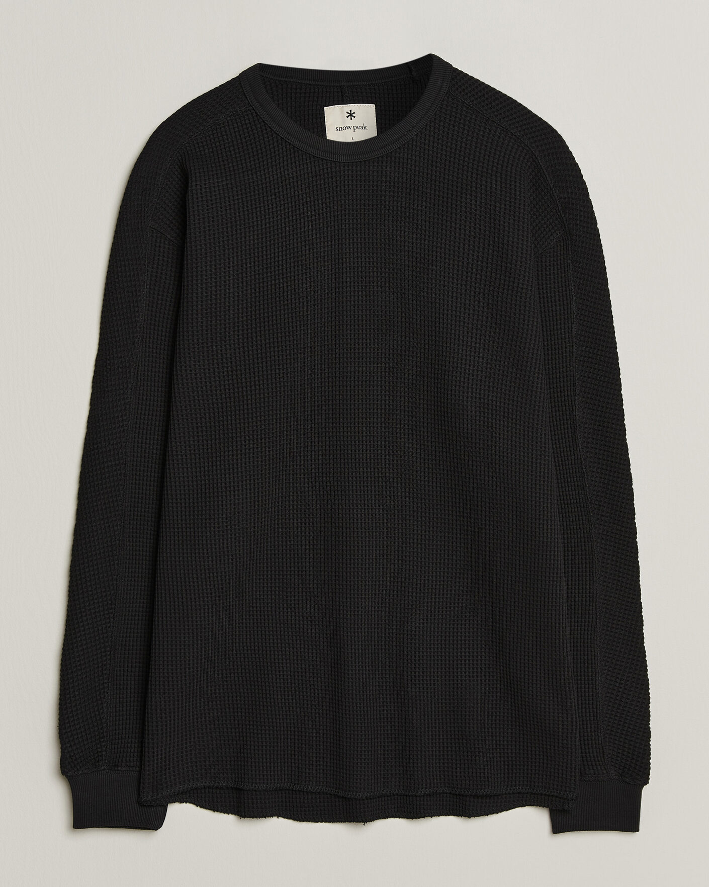Uomini | Maglieria | Snow Peak | Heavyweight Waffle Pullover Black