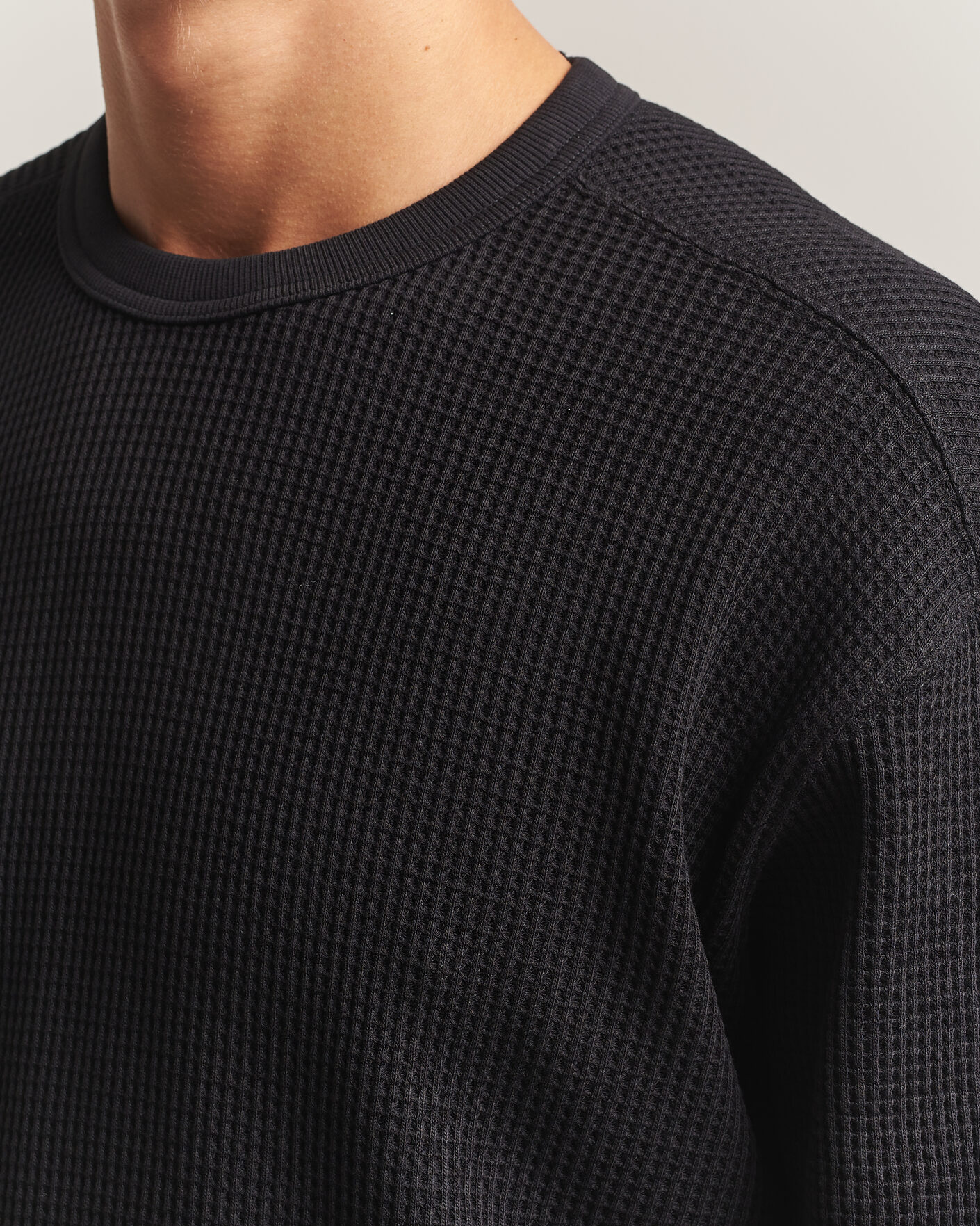 Uomini | Maglieria | Snow Peak | Heavyweight Waffle Pullover Black