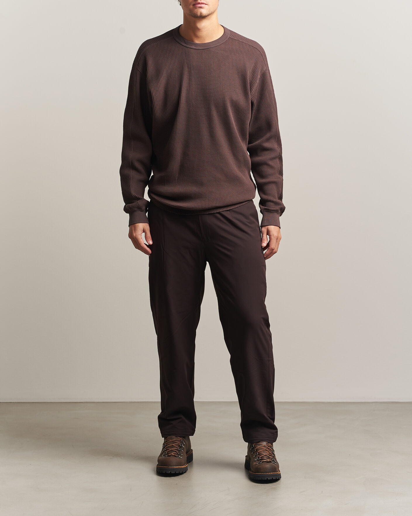 Uomini | Maglieria | Snow Peak | Heavyweight Waffle Pullover Dark Brown