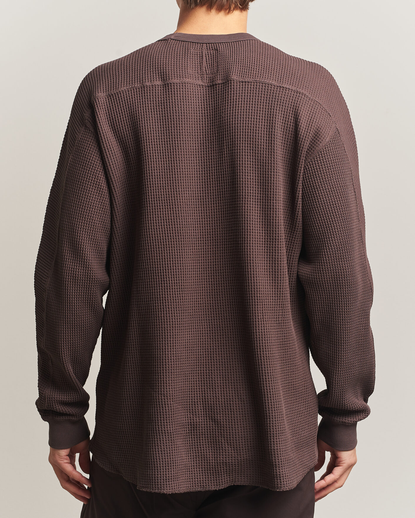 Uomini | Maglieria | Snow Peak | Heavyweight Waffle Pullover Dark Brown
