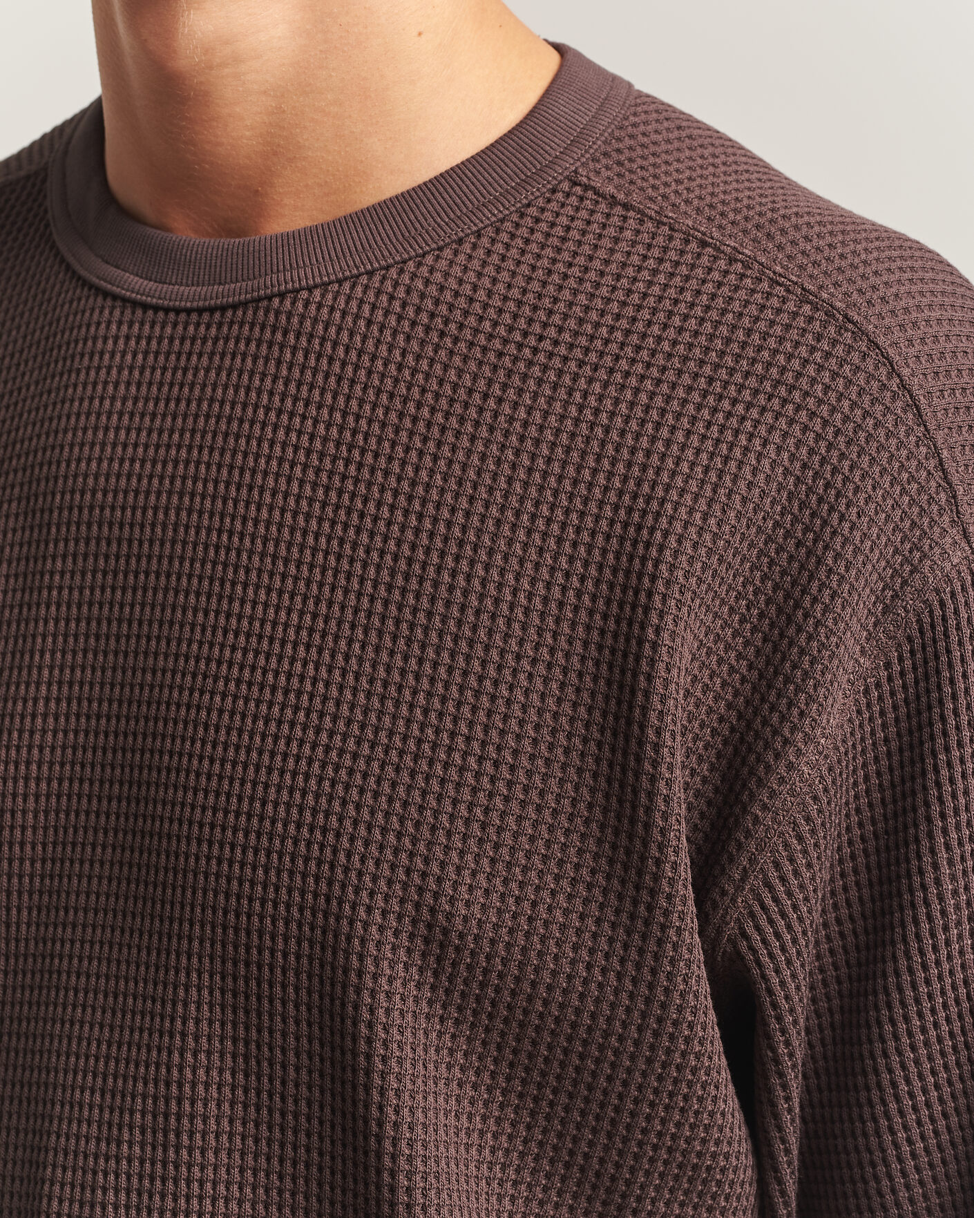 Uomini | Maglieria | Snow Peak | Heavyweight Waffle Pullover Dark Brown