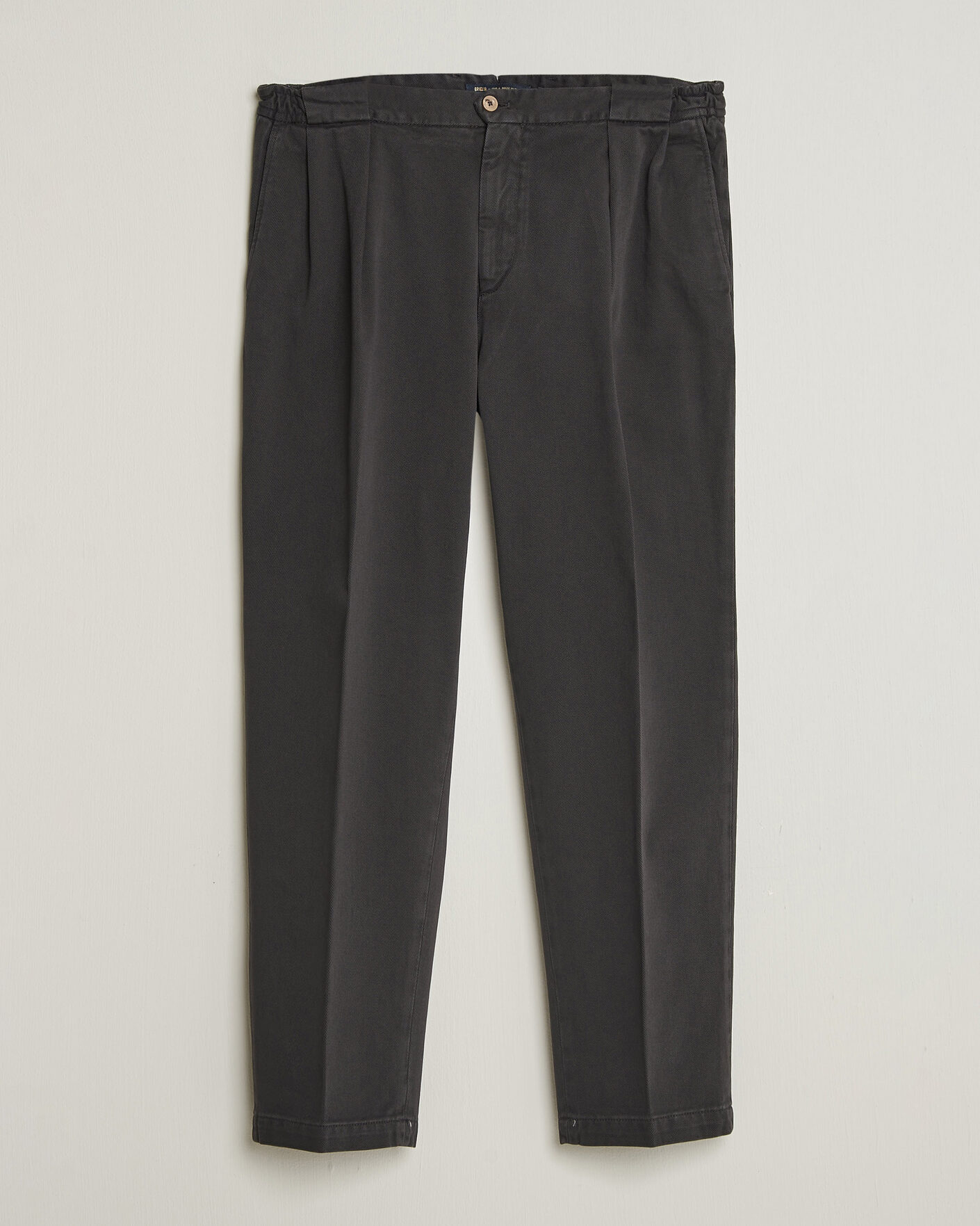 Uomini | Pantaloni | Briglia 1949 | Portobello Loose Fit Cotton Trousers Dark Grey