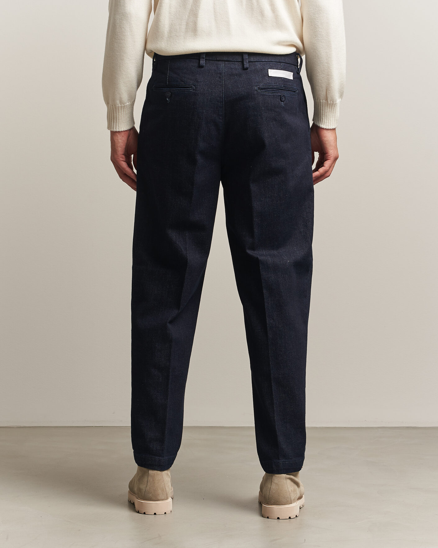 Uomini | Pantaloni | Briglia 1949 | Portobello Loose Fit Denim Trousers Dark Blue