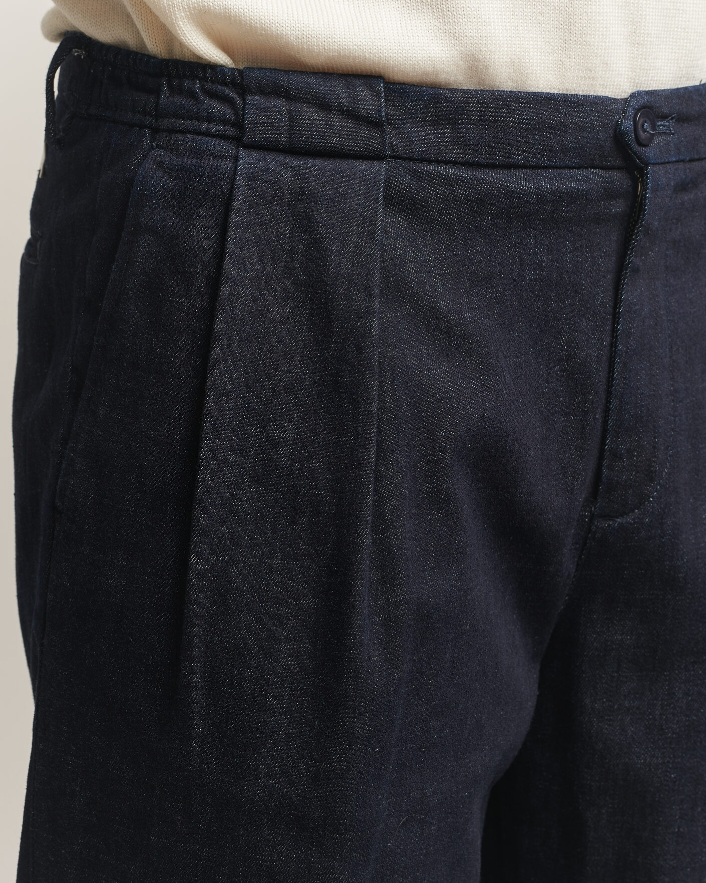 Uomini | Pantaloni | Briglia 1949 | Portobello Loose Fit Denim Trousers Dark Blue