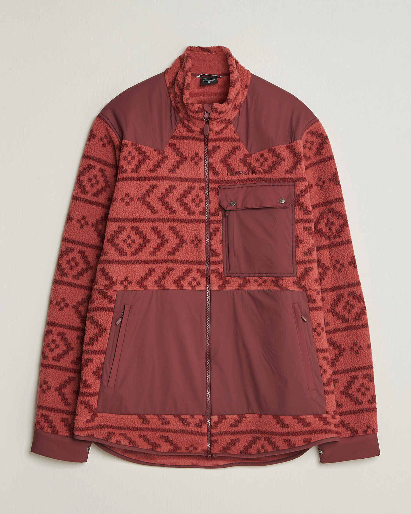 Uomini | Giacche | Norrøna | Tamok Warm3 Fleece Jacket Cowhide