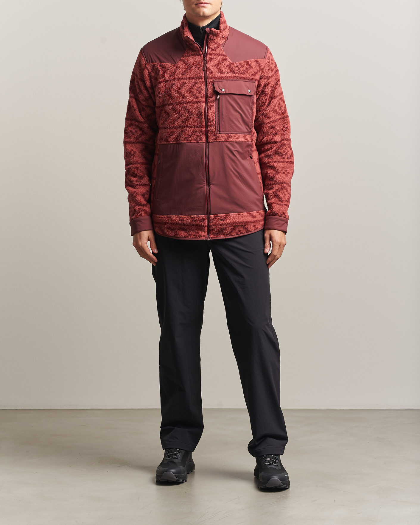 Uomini | Giacche | Norrøna | Tamok Warm3 Fleece Jacket Cowhide