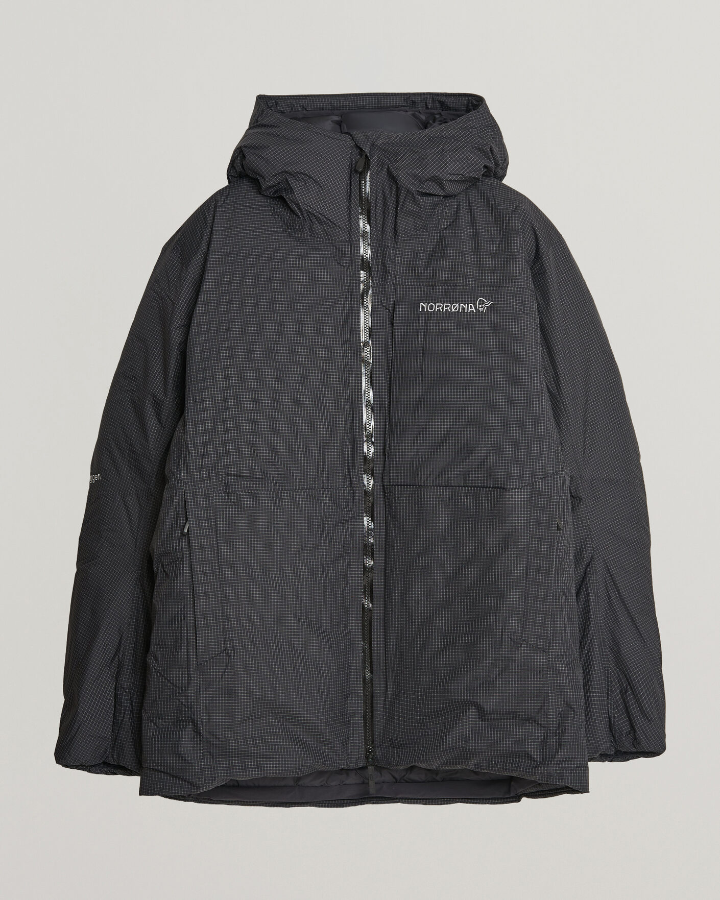 Uomini | Giacche | Norrøna | Trollveggen dri2 Down 800 Zip Hood Caviar Black