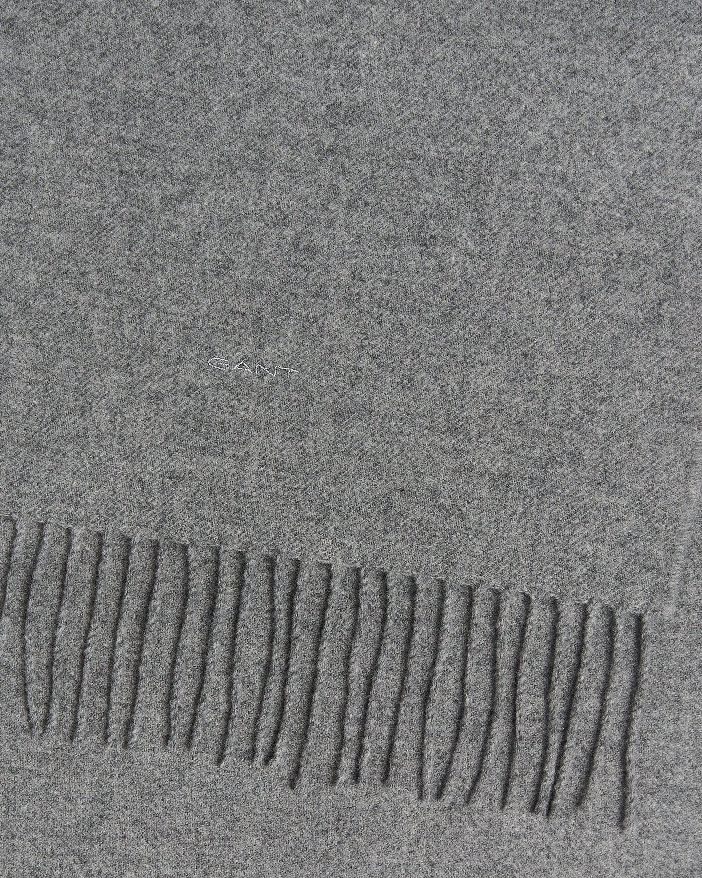 Uomini | Sciarpe | Gant | Wool Scarf Mid Grey