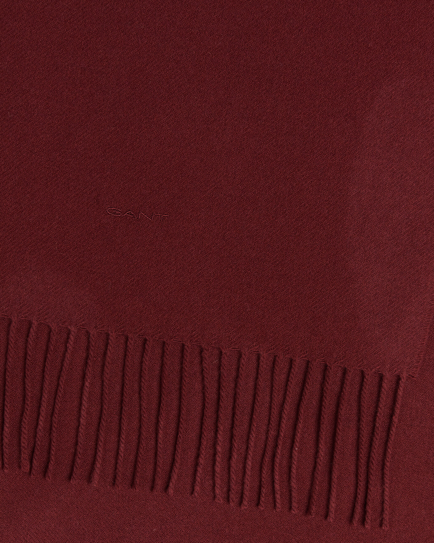 Uomini | Sciarpe | Gant | Wool Scarf Deep Grape Wine
