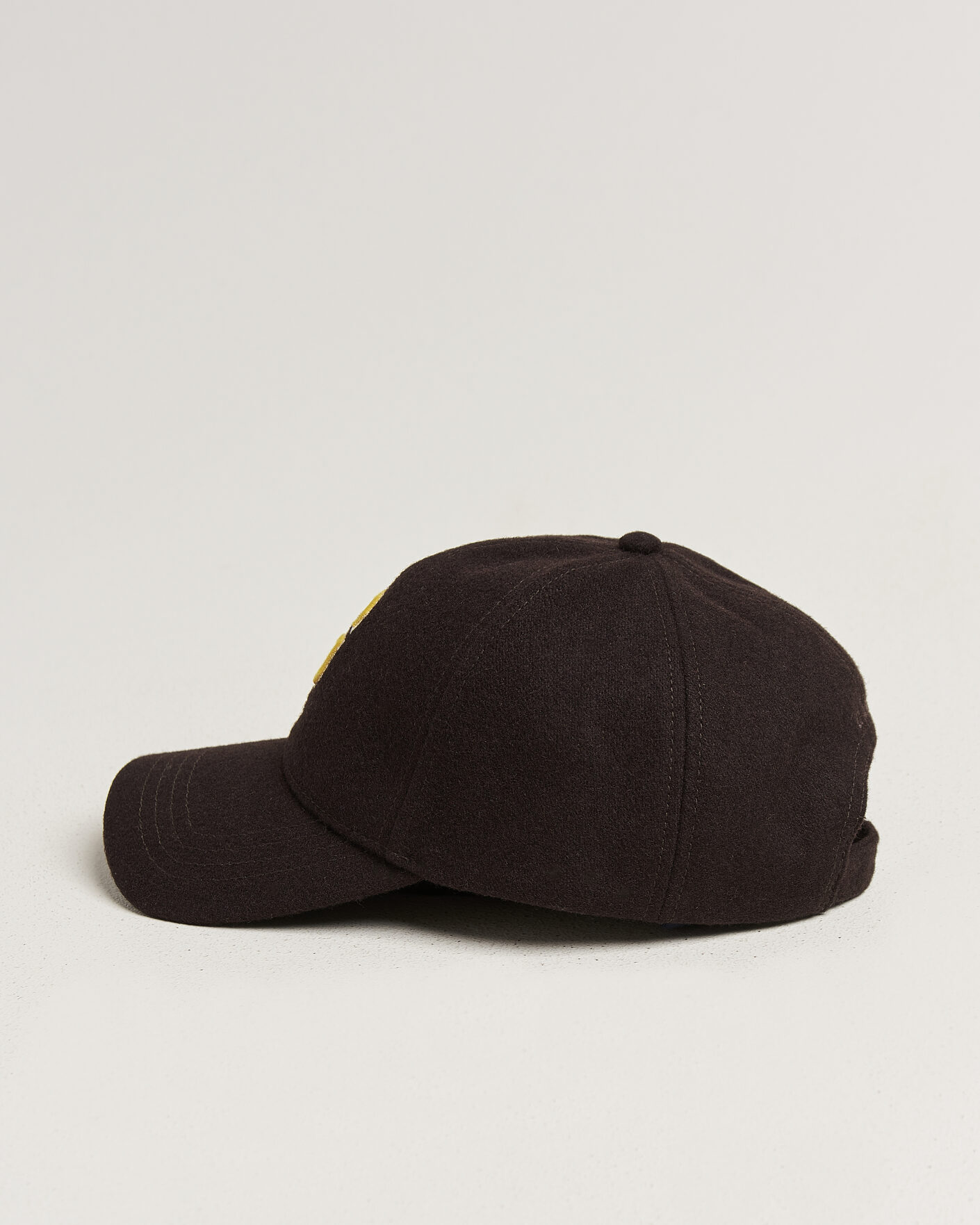 Uomini | Cappelli & Berretti | Gant | G Badge Wool Melton Cap Charred Wood Brown