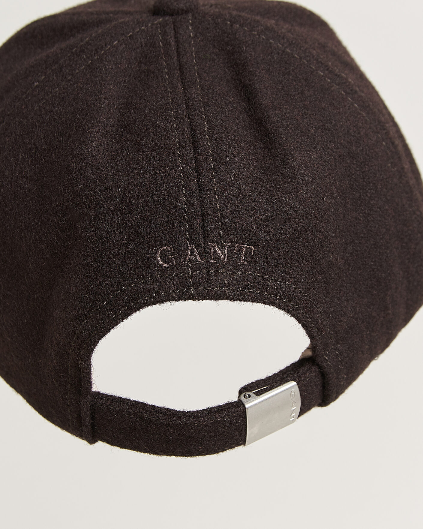 Uomini | Cappelli & Berretti | Gant | G Badge Wool Melton Cap Charred Wood Brown