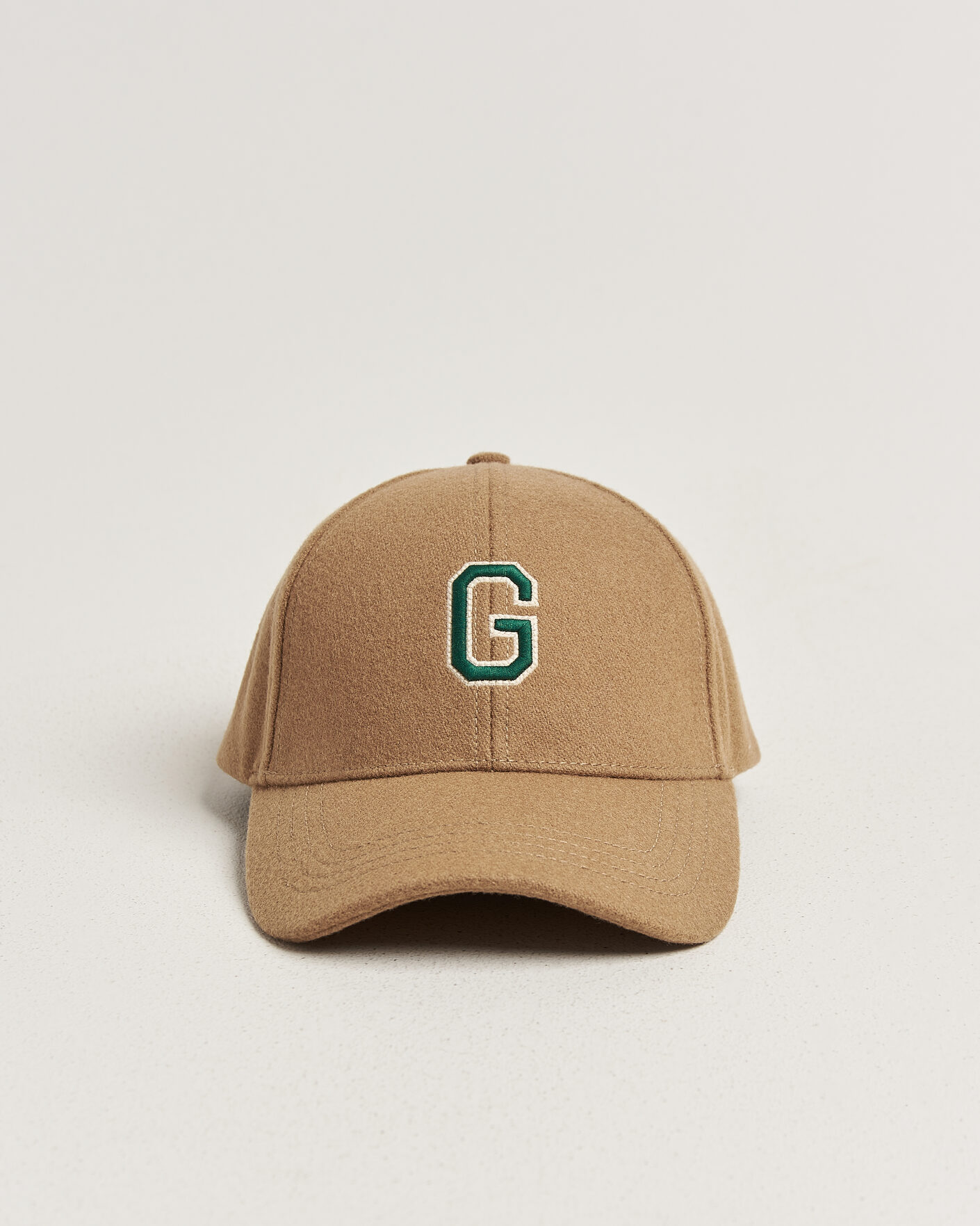 Uomini | Cappelli & Berretti | Gant | G Badge Wool Melton Cap Autumn Yellow