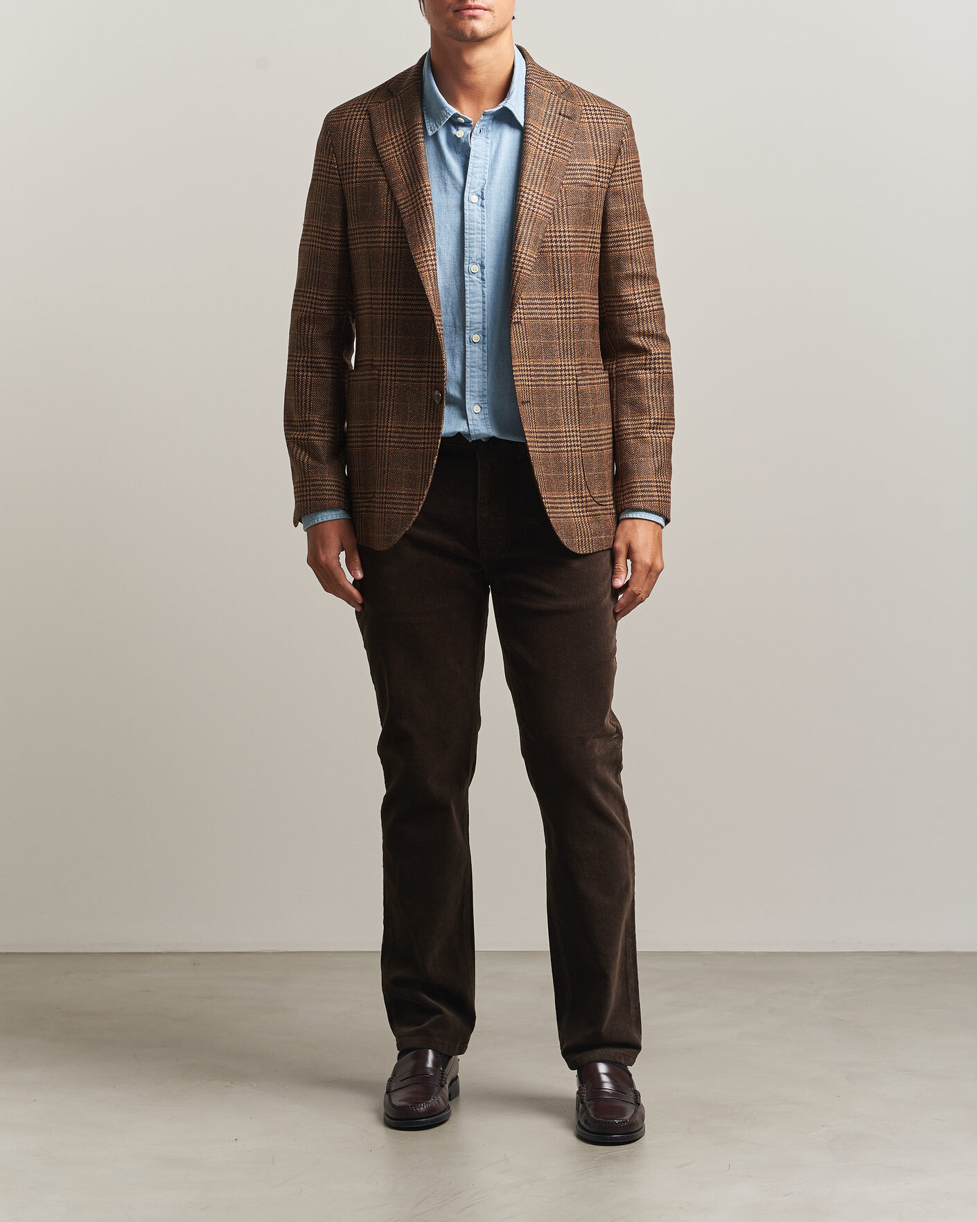 Uomini | Pantaloni | Gant | Regular Fit Corduroy 5-Pocket Pants Black Brown