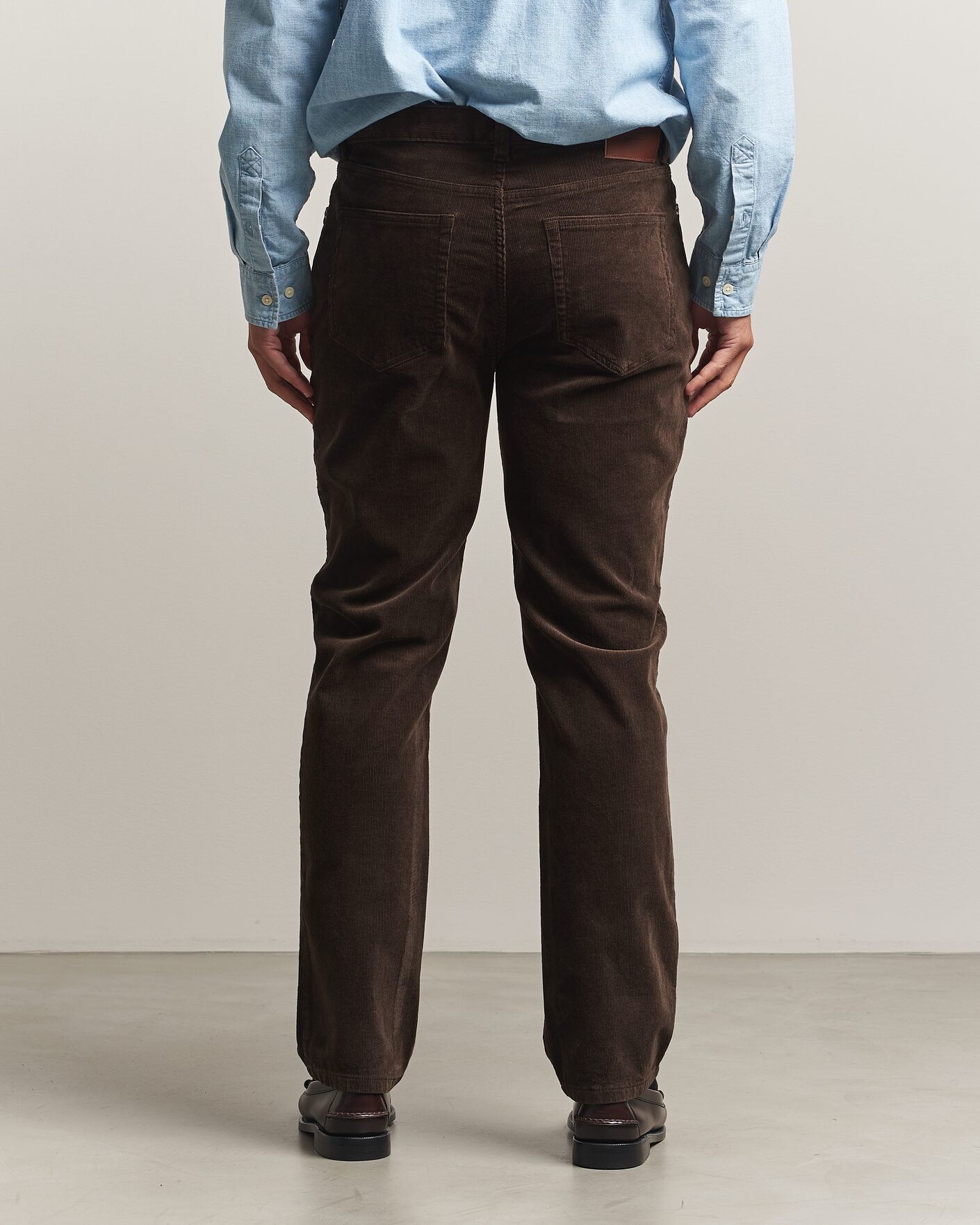 Uomini | Pantaloni | Gant | Regular Fit Corduroy 5-Pocket Pants Black Brown